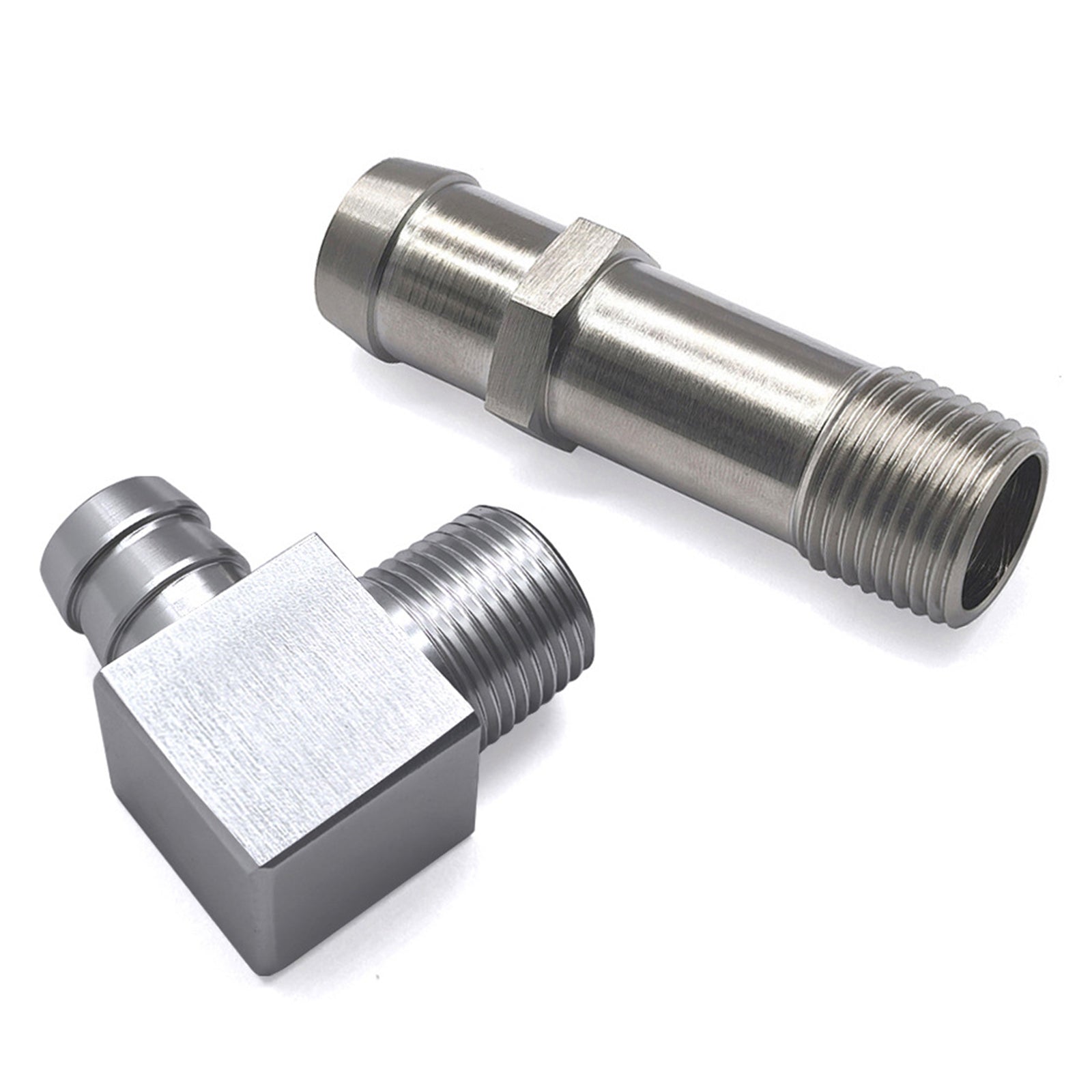 2PCS Heater Hose Fitting 3/4" Water Pump 5/8" Intake For Chevy SBC V8 Engines