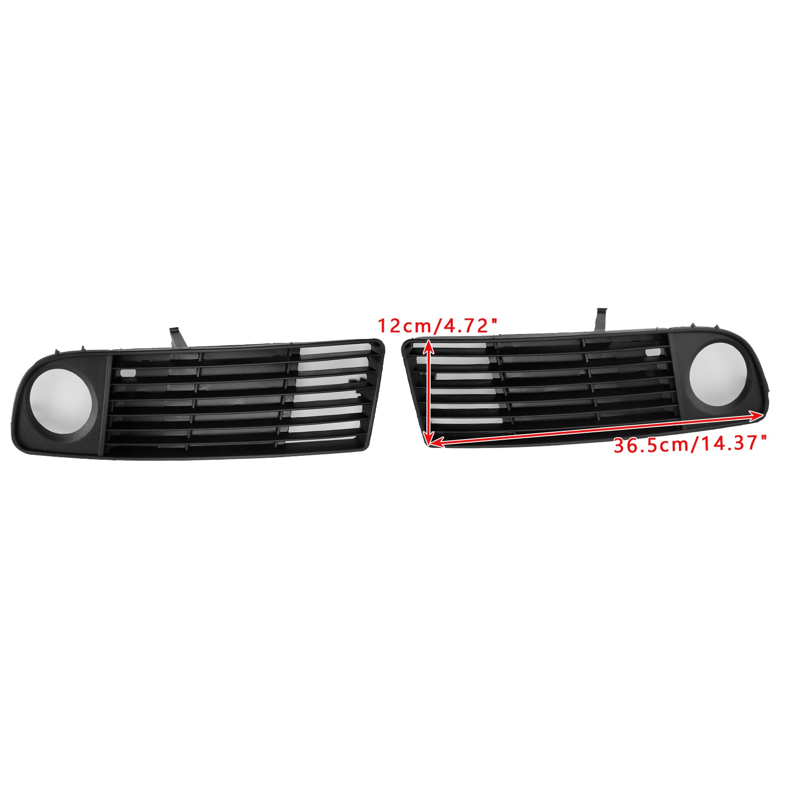 1998-2001 Audi A6 C5 2PCS Front Lower Bumper Fog Light Cover Grille