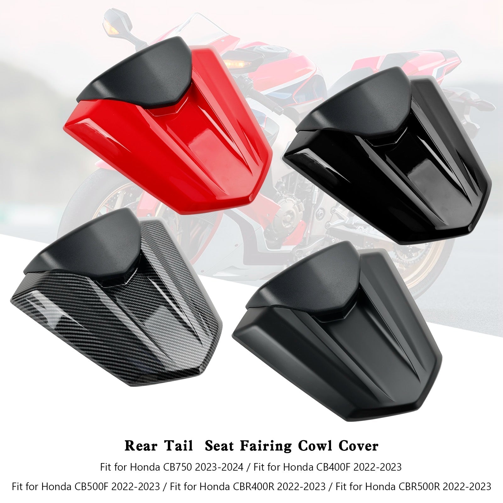 Cubierta de carenado para asiento trasero Honda CB500F 2022-2023