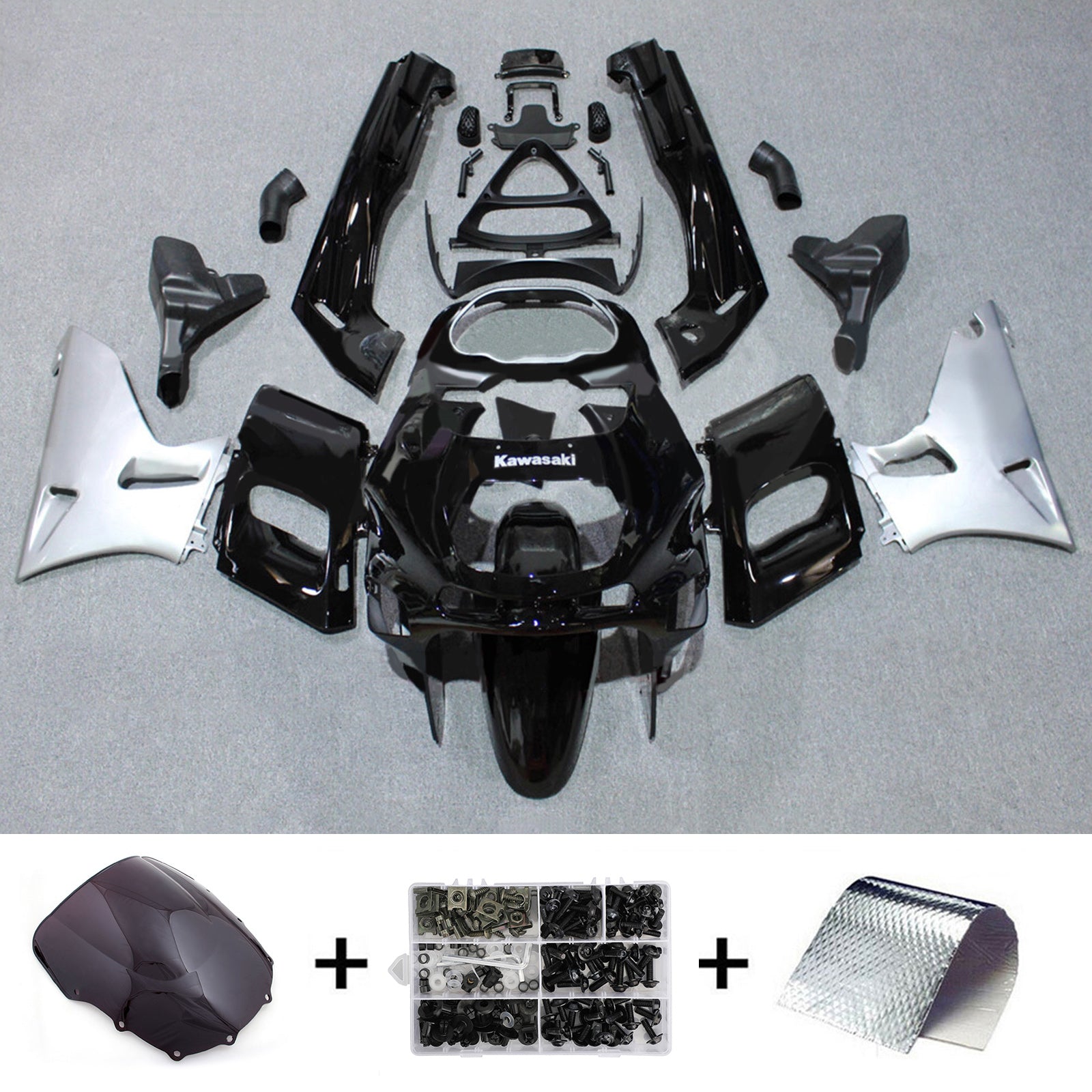 Injection Fairing Kit Bodywork Plastic ABS fit For Kawasaki ZZR400 1993-2007 ZZR600 1998-2003
