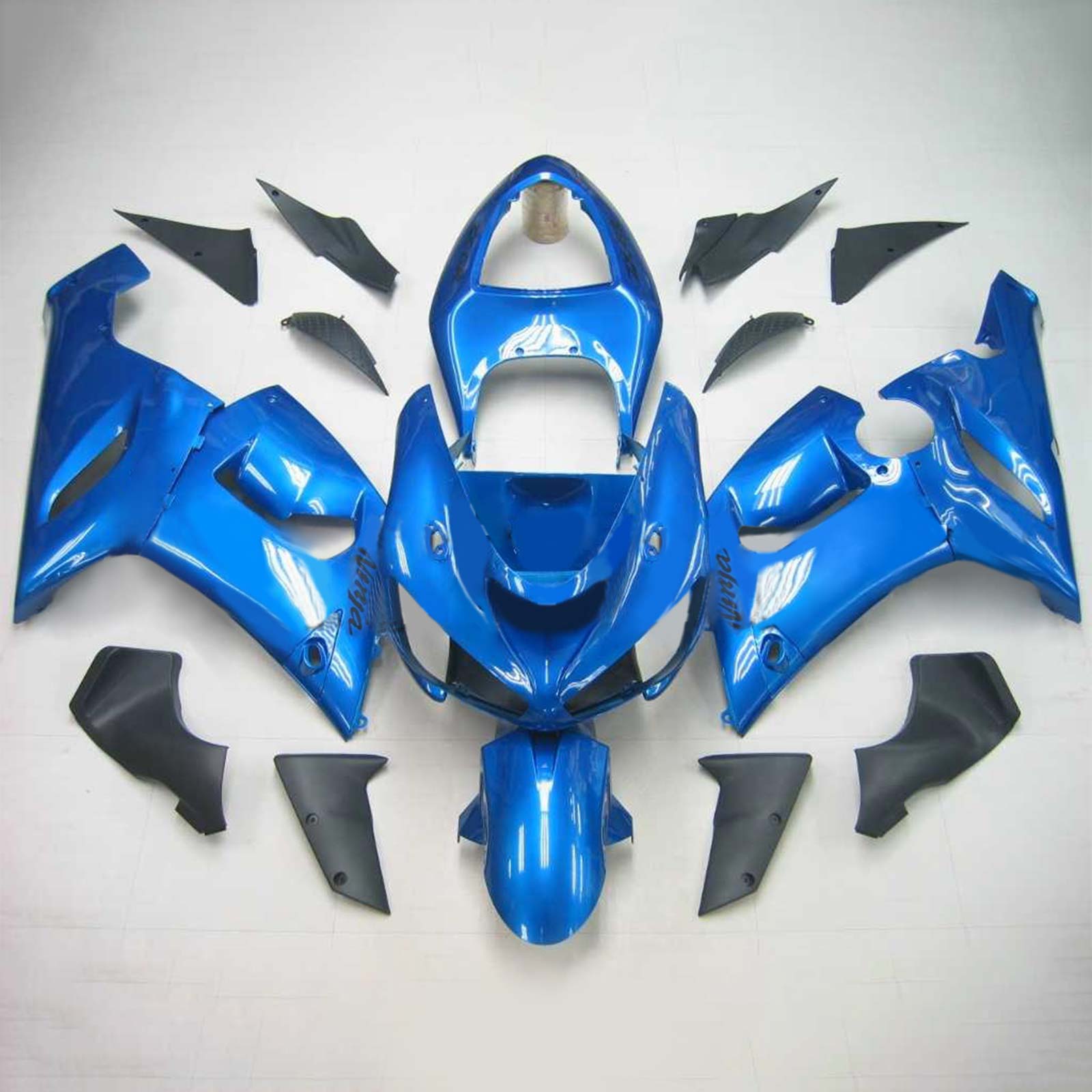 2005-2006 Kawasaki ZX6R 636 Amotopart Injection Fairing Kit Bodywork Plastic ABS #127