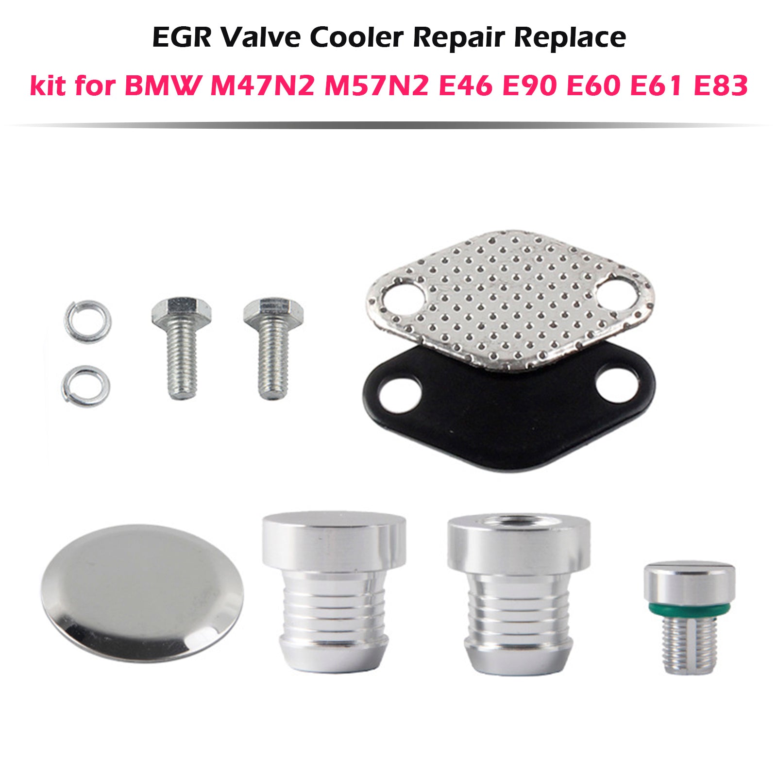 Kit de reparo de resfriador da válvula EGR para BMW M47N2 M57N2 E46 E90 E60 E61 E83