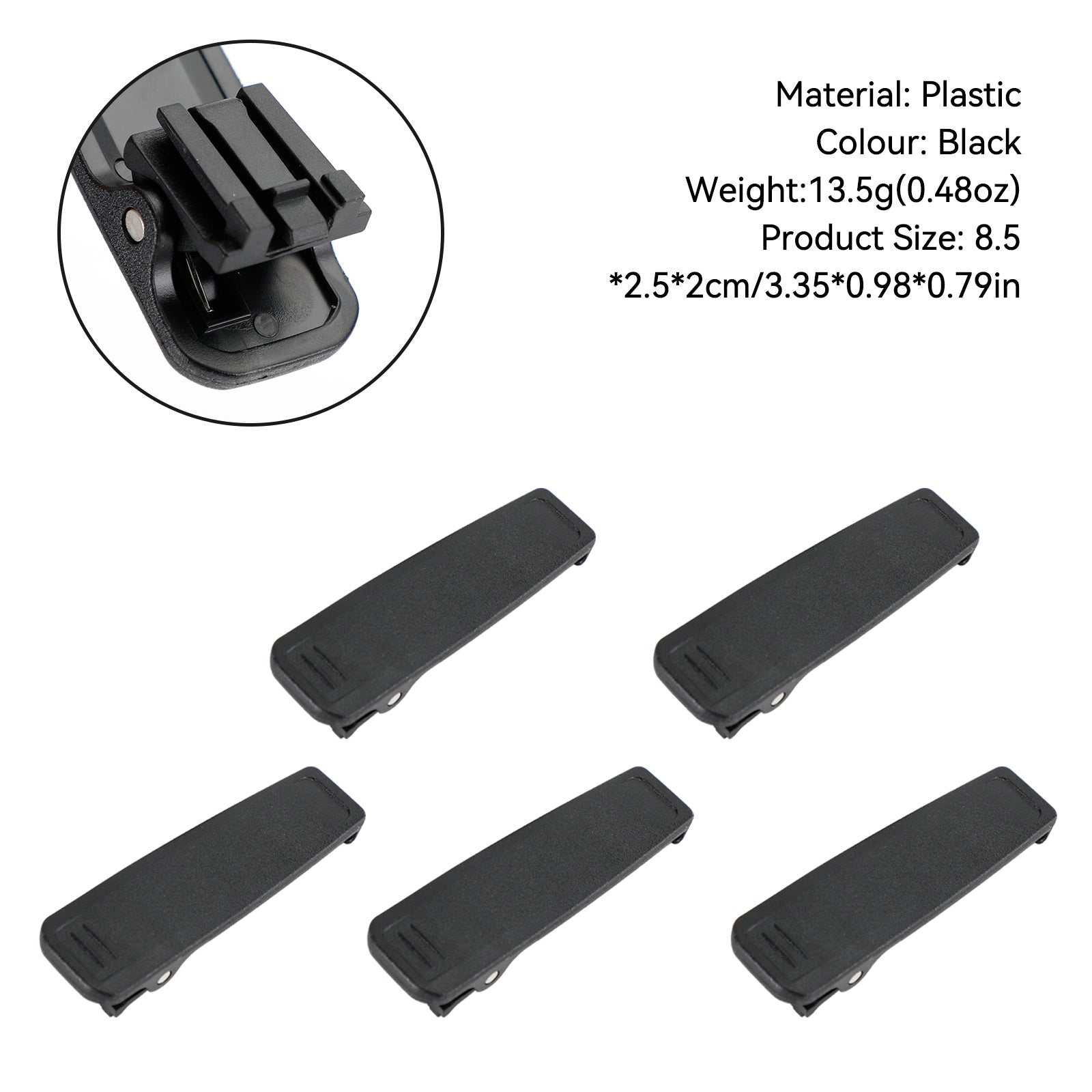 Achterzakclip Riemclip Geschikt voor IC-F29SR IC-M25 F3400D F7010 Walkie Talkie