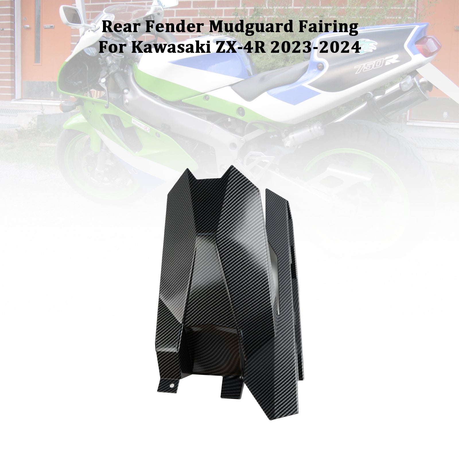 2023-2024 Kawasaki ZX-4R achterspatbord spatbord kuipkuip