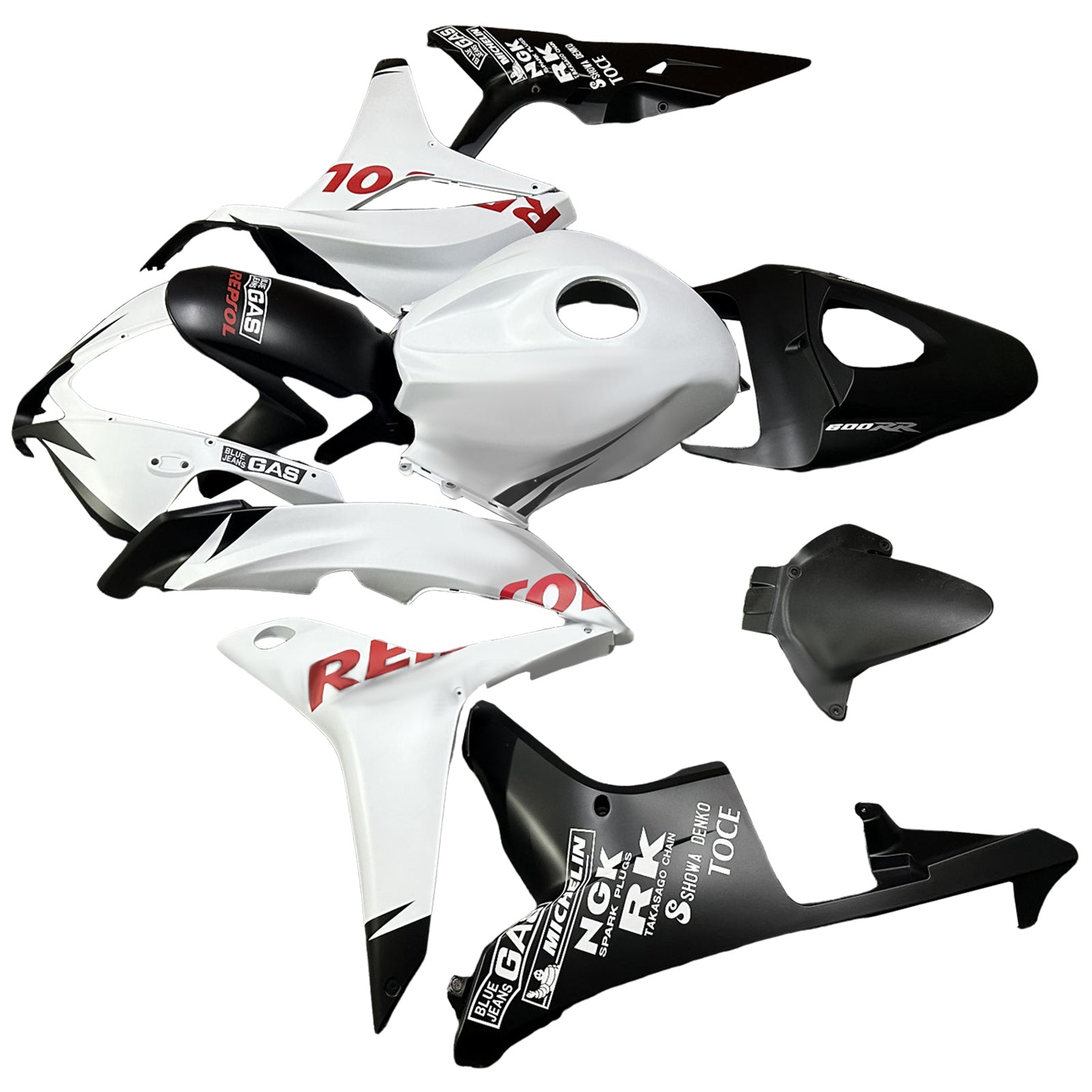 Injektionsmässa Kit Bodywork Plastic ABS för Honda CBR600RR 2007-2008 F5