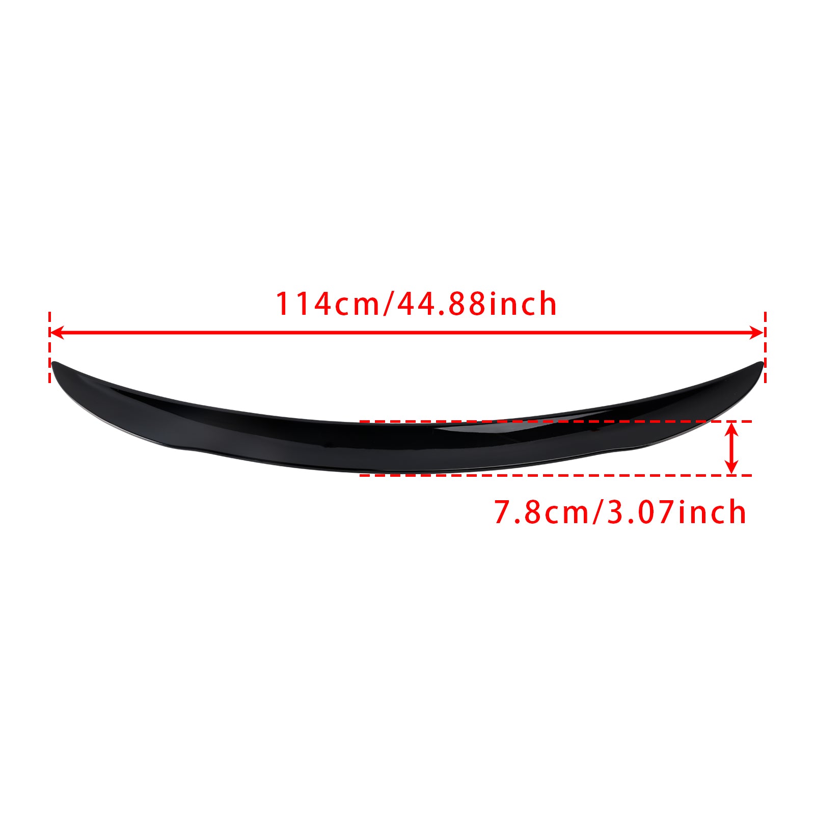 Glanset svart bakspoiler til Mercedes-Benz CLA-Klasse W118 C118 2019+