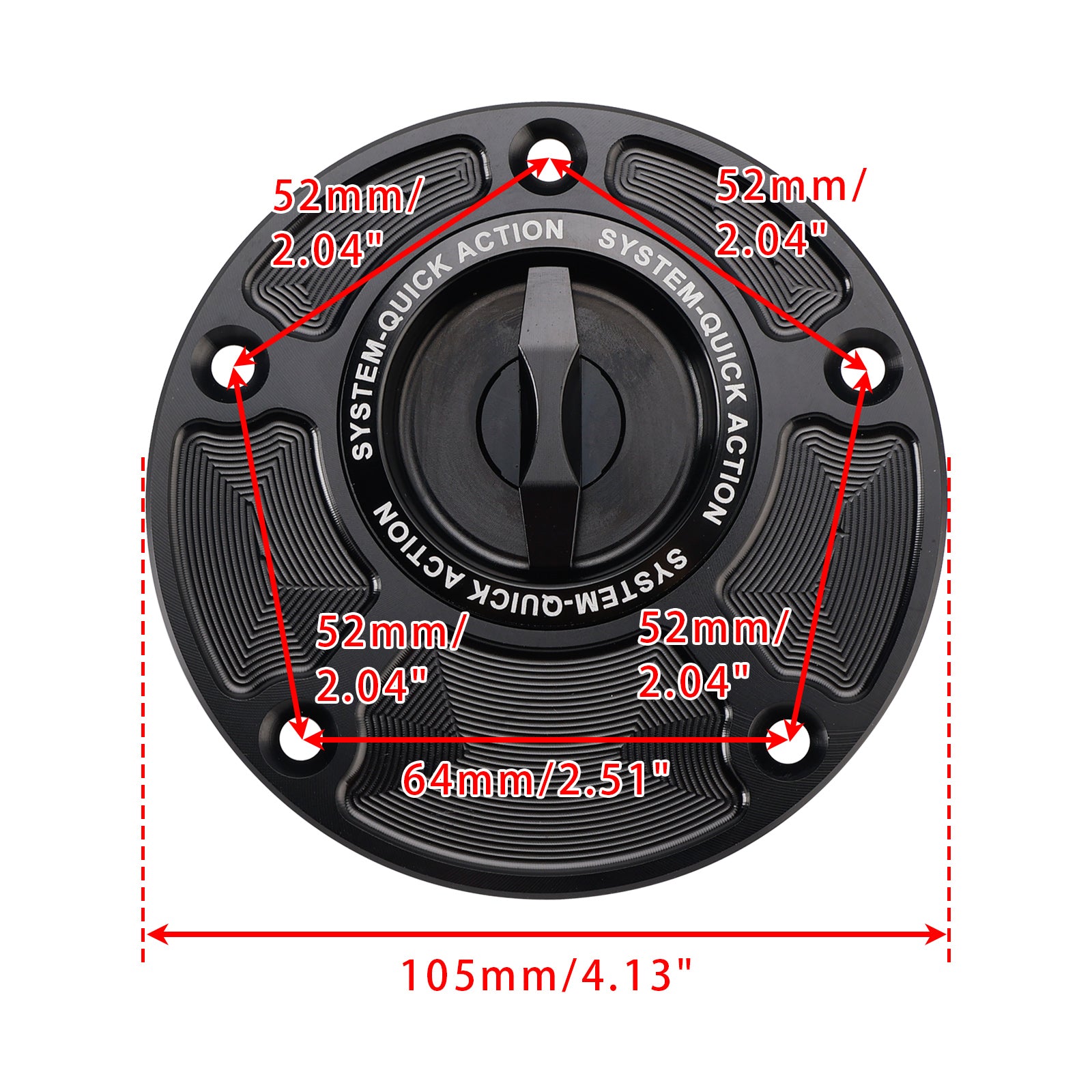 CNC Keyless Fuel Gas Cap For Yamaha YZF-R1 YZF-R6 2000-2025 YZF-R3 2015-2025