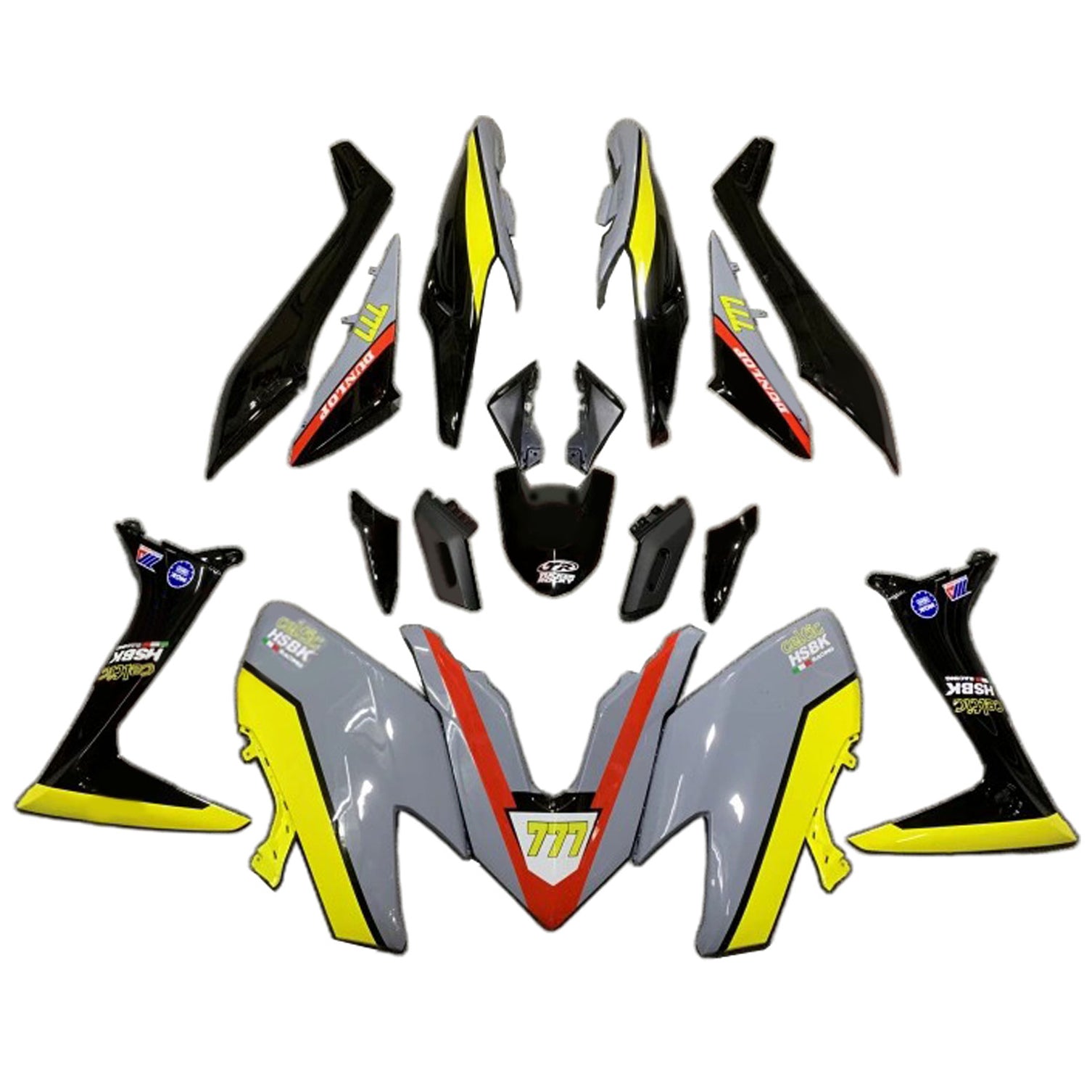 2019-2021 Yamaha Tmax560 Kit de camerage d'injection Bodywork Abs en plastique