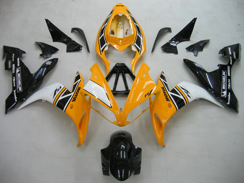 2004-2006 YZF 1000 R1 Yellow Bodywork Fairing ABS Injection Molded Plastics Set Generic