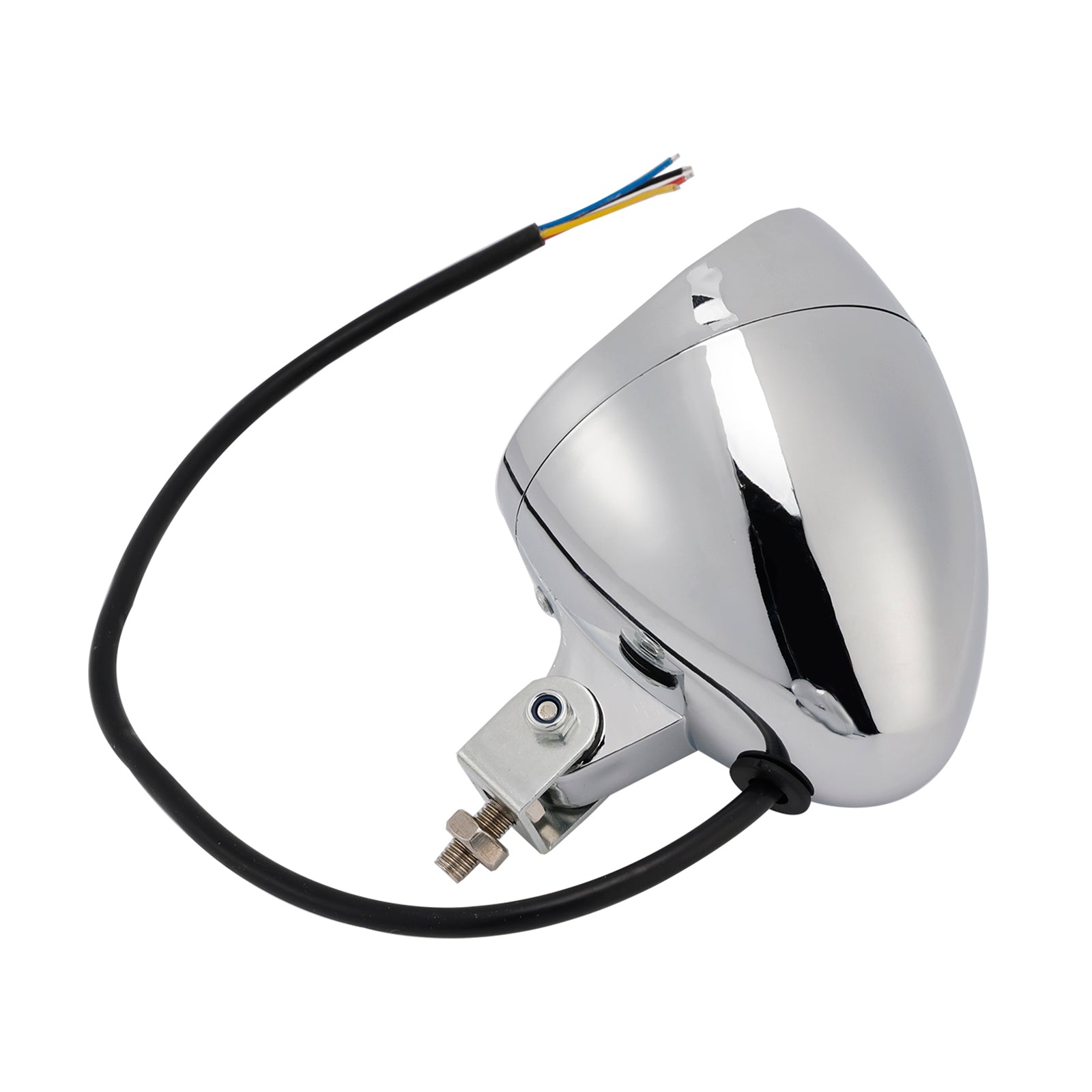 #D18 Hodelys Lamp Spotlight Universal Coler Switch Passer Chrome for Motorcycle