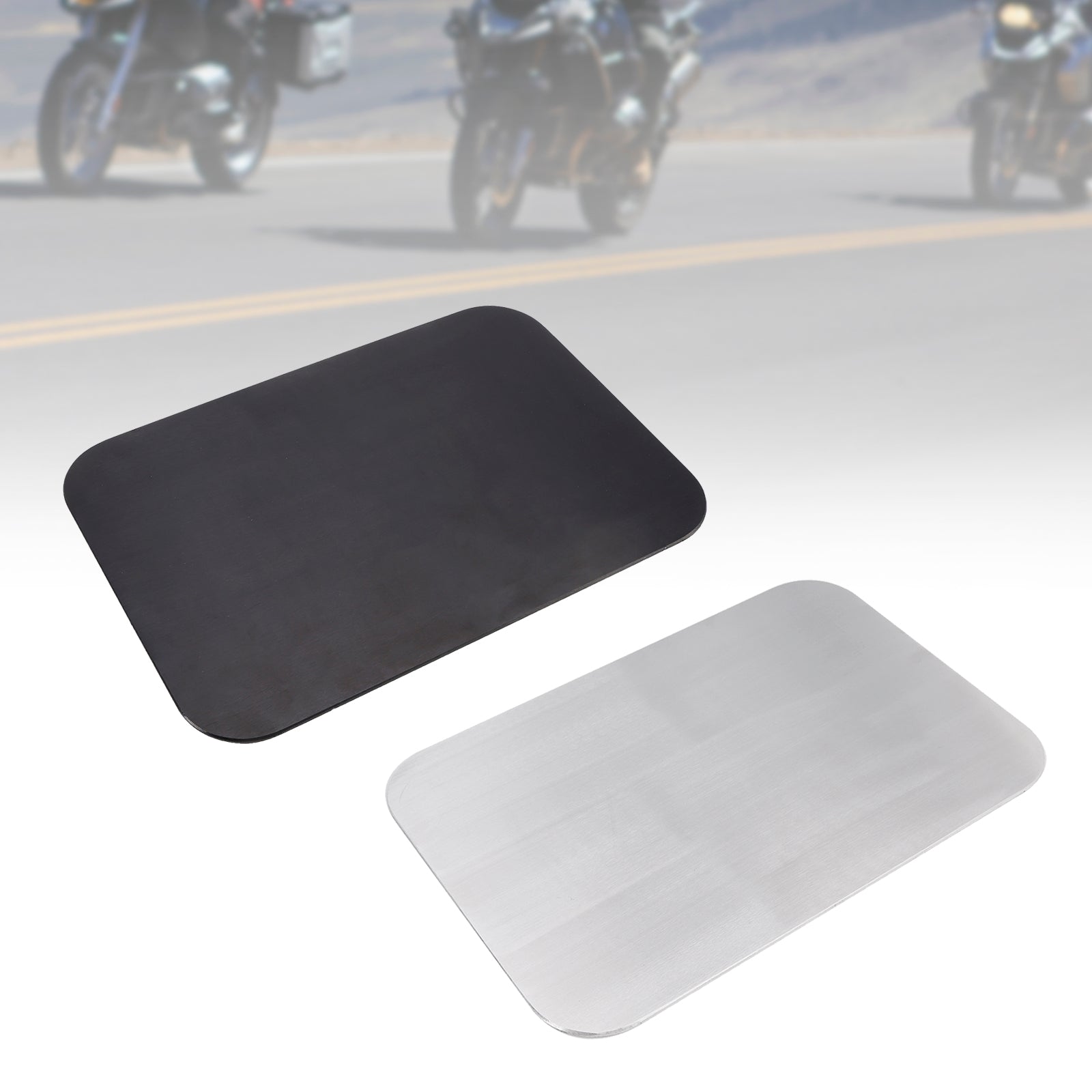 Vierzijdige blanco aluminium kentekenplaat DIY Universeel geschikt voor motorfiets