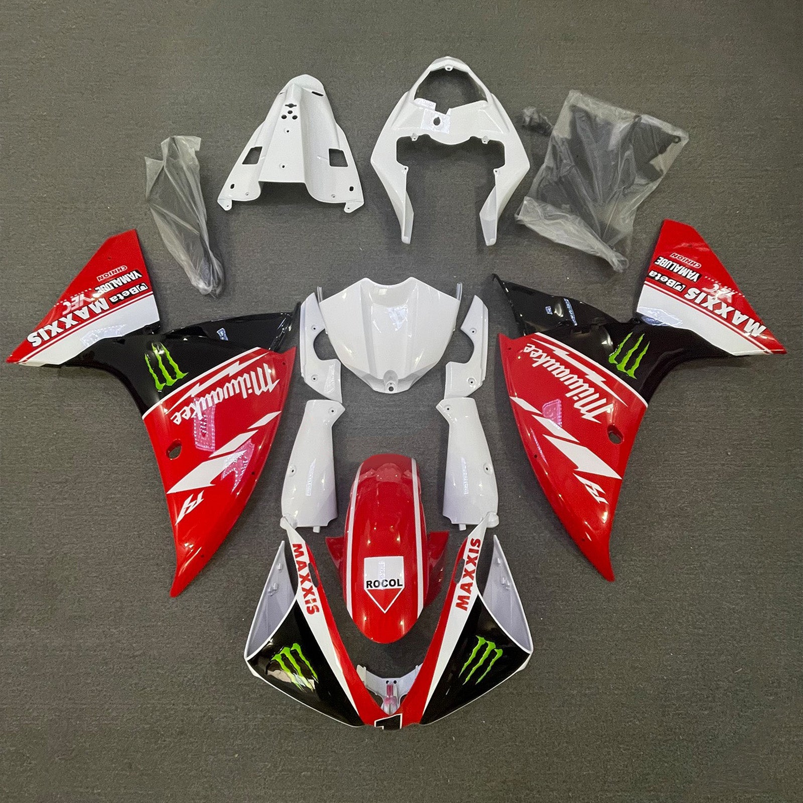 2012-2014 YAMAHA YZF-R1 injektionsmässa kit karosseriplast ABS