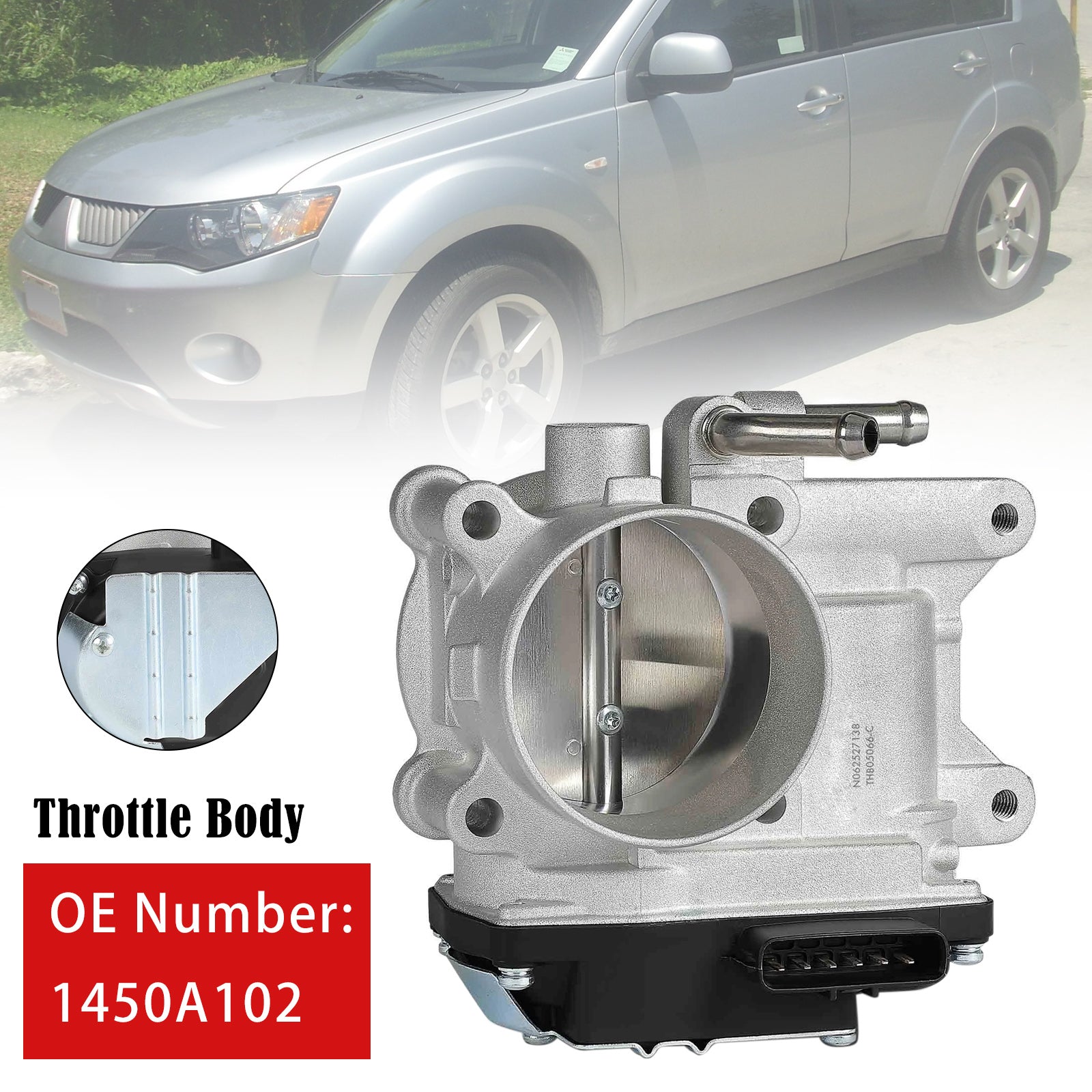 Throttle Body 1450A102 For Mitsubishi Outlander 2007 2008 2009 V6 3.0L 4-Door