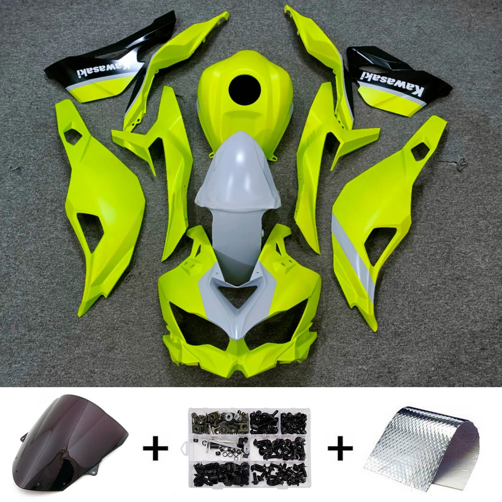 Kit carenatura iniezione carrozzeria in plastica ABS adatta per Kawasaki ZX-6R 2024-2025