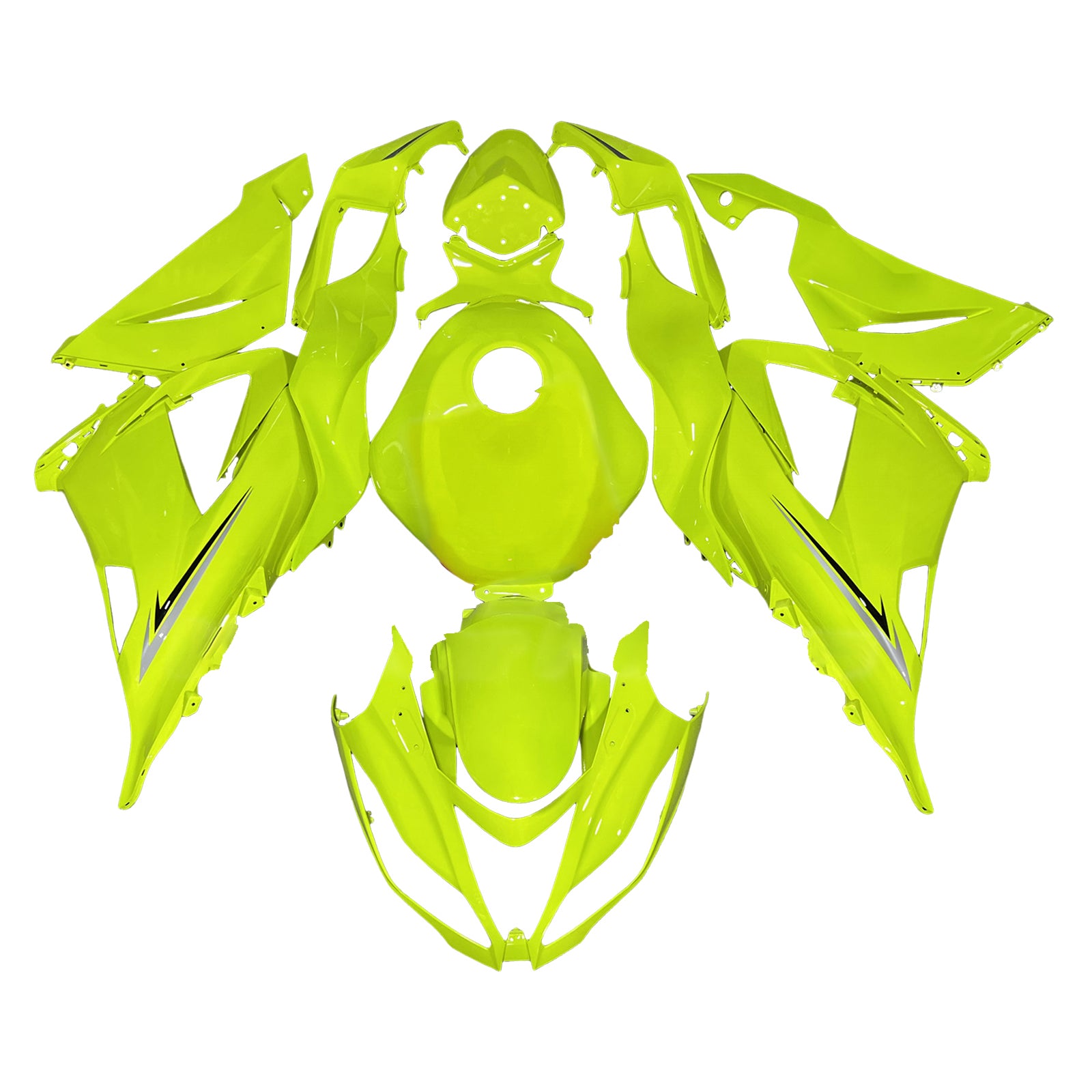 Kit de carénage injection de carrosserie en plastique ABS FAX pour Kawasaki ZX6R 636 2013-2018