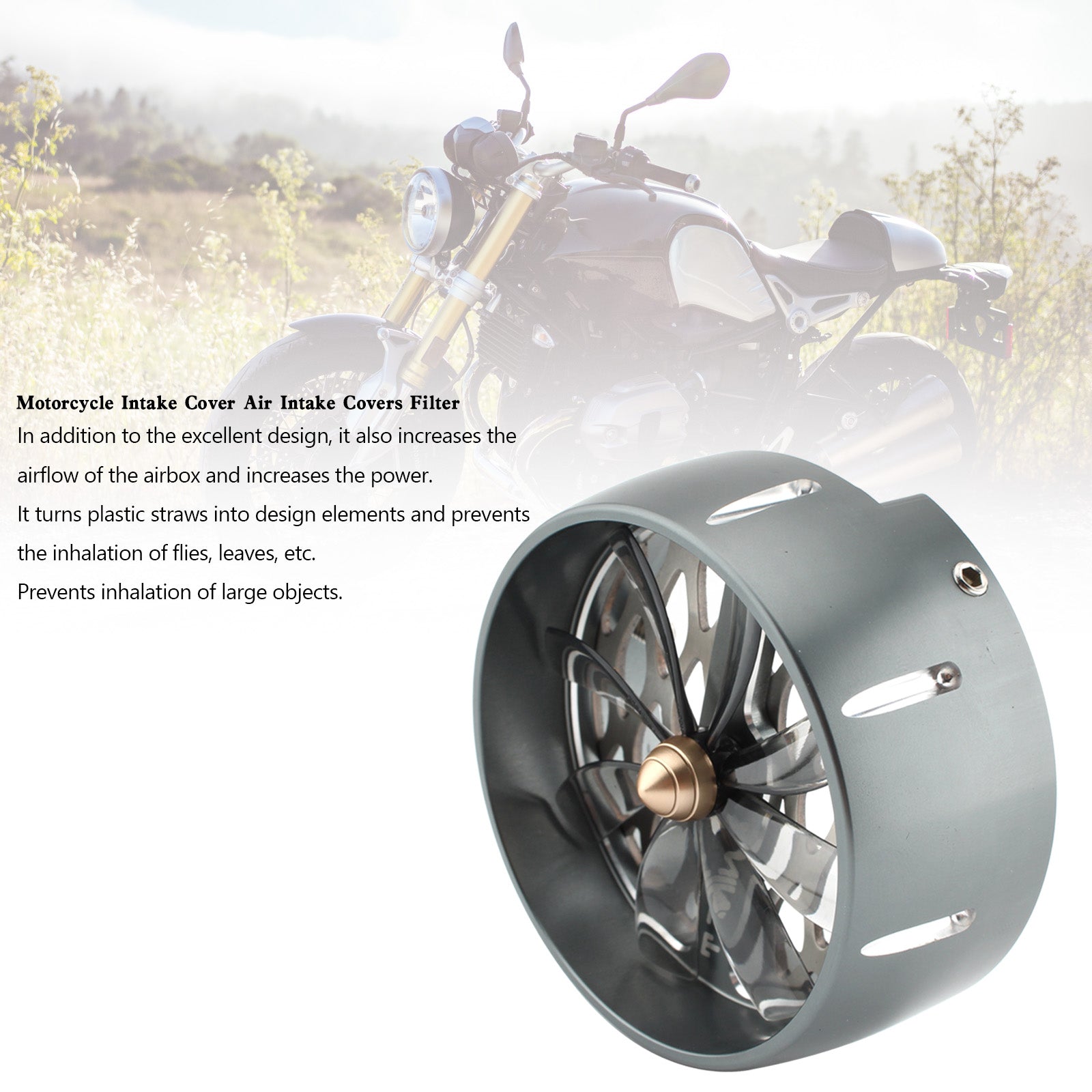 BMW r nove t nove t r9t tampa de entrada de tampas de ar filtro