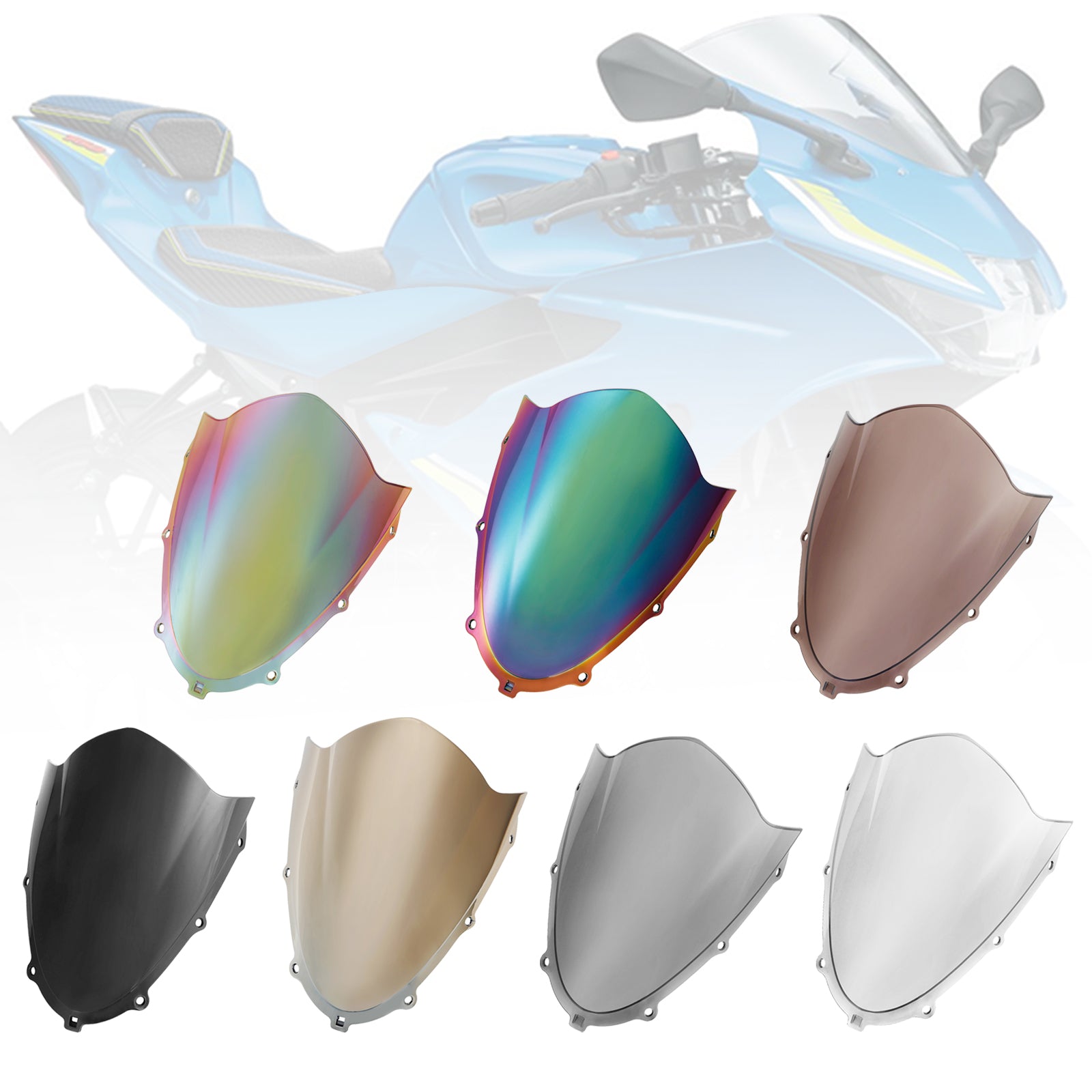 2018-2022 Suzuki GSXR125 GSXR150 Černé sklo čelného skla