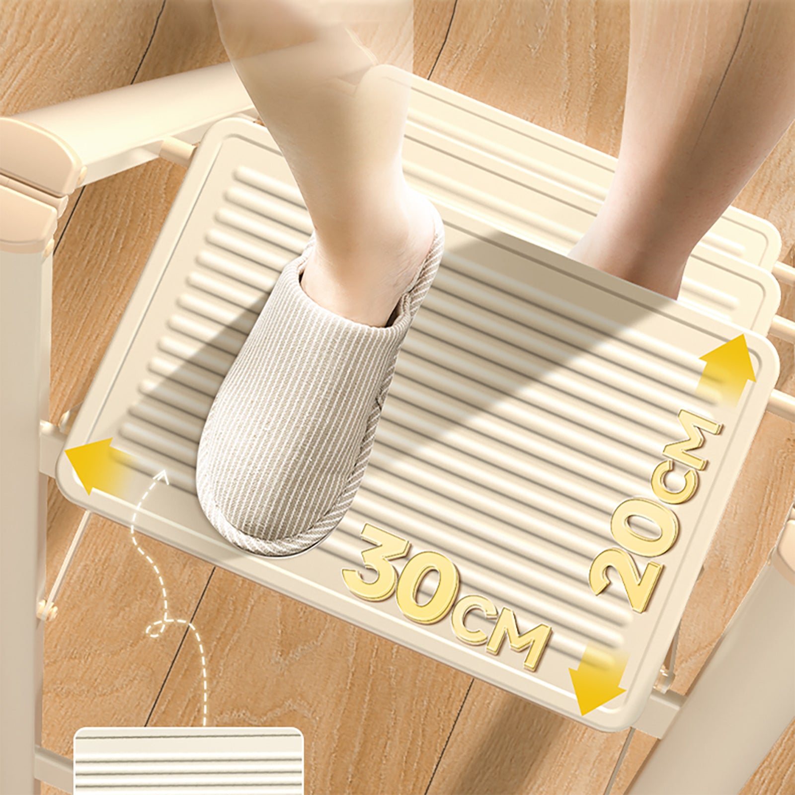 Trapladder, 3 lagen, opvouwbaar, aluminium, ladder, laadvermogen 330,7 lbs