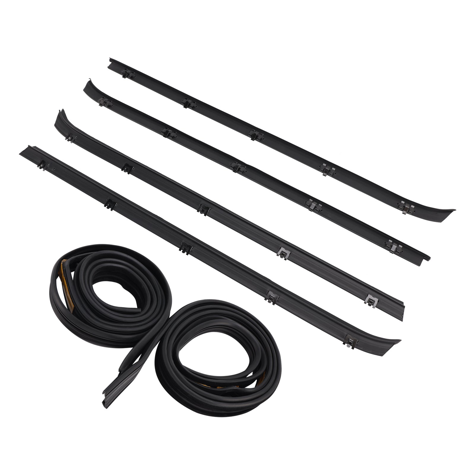 4PCS Car Window Weatherstrip+2 Seals For GMC C1500 C2500 C3500 K1500 K2500 K3500
