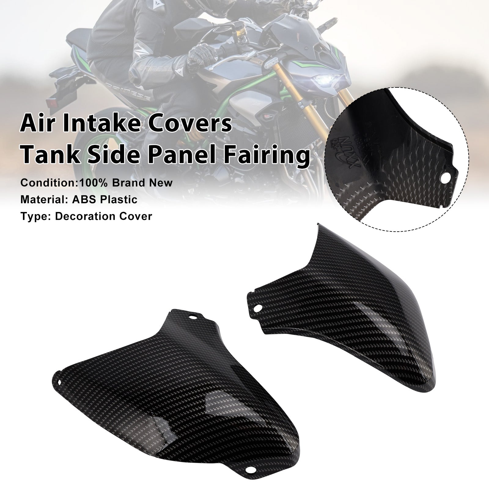 Air Intake Covers Tank Side Panel Fairing For Kawasaki Z900 2025-2026