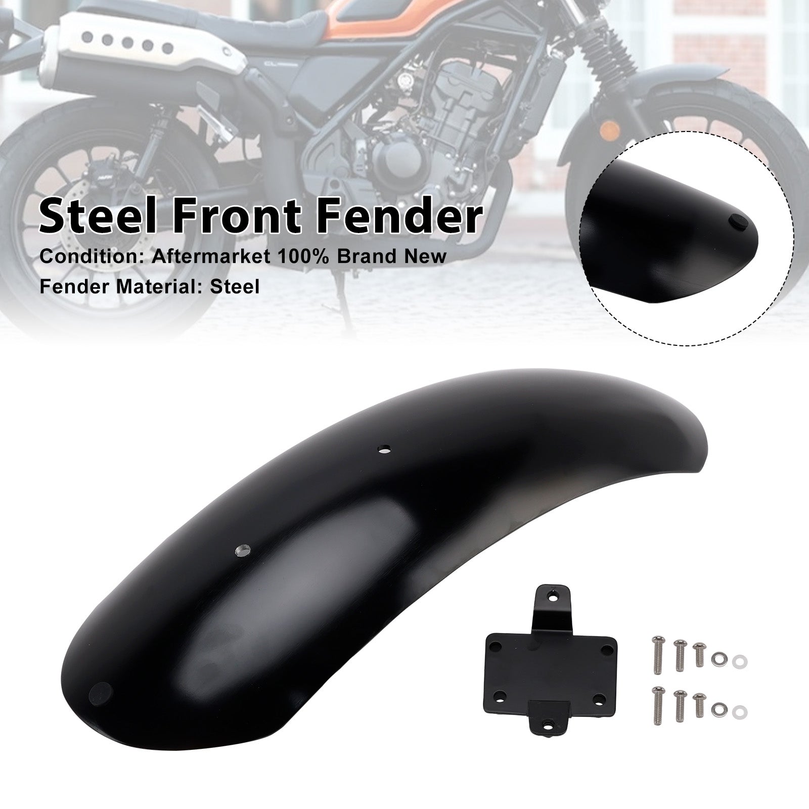 2023-2025 HONDA CL250 CL300 CL500 SCL500 Steel Front Fender Mudguard