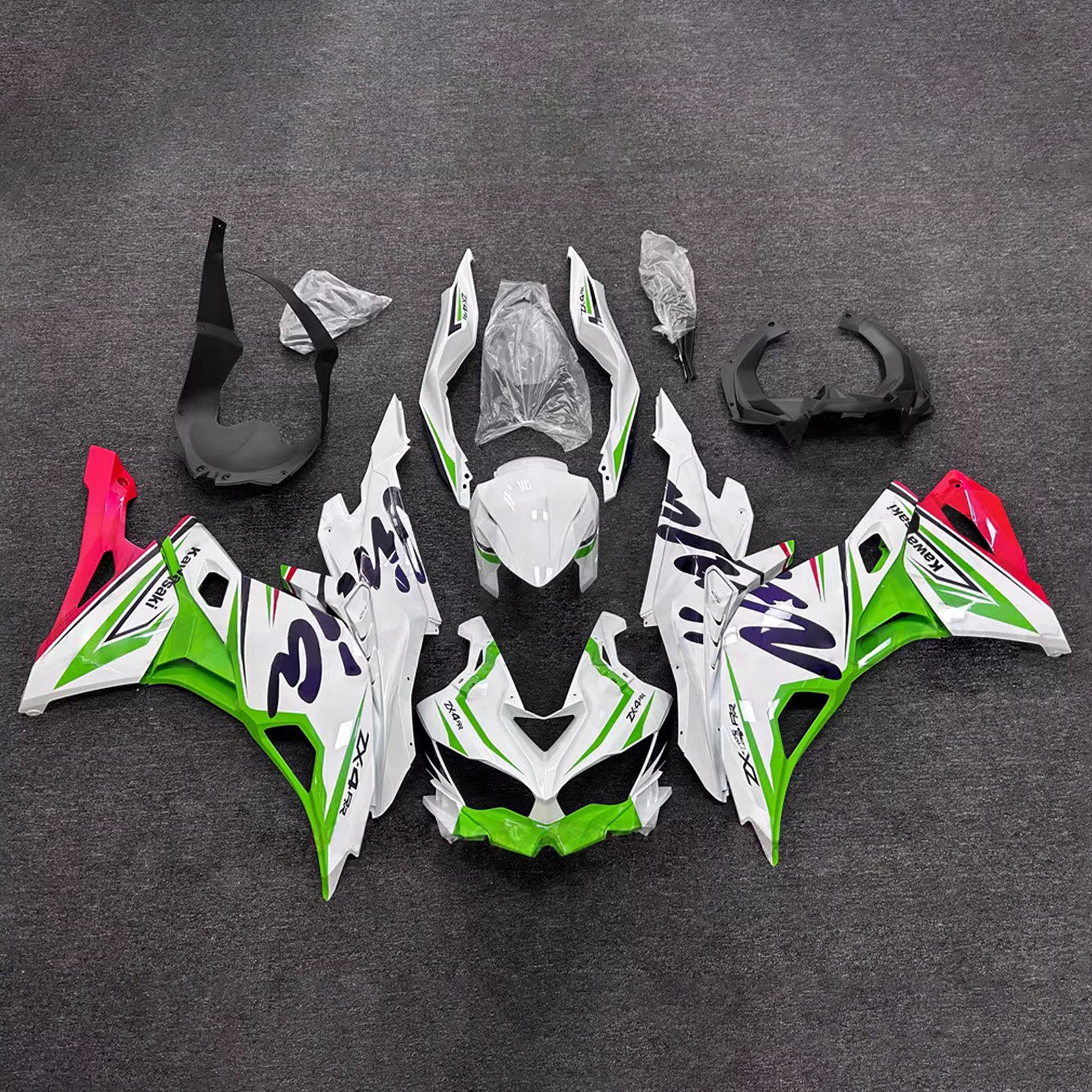 Kit carenatura iniezione adatto per Kawasaki Ninja ZX-25R ZX-4R ZX-4RR 2019-2025