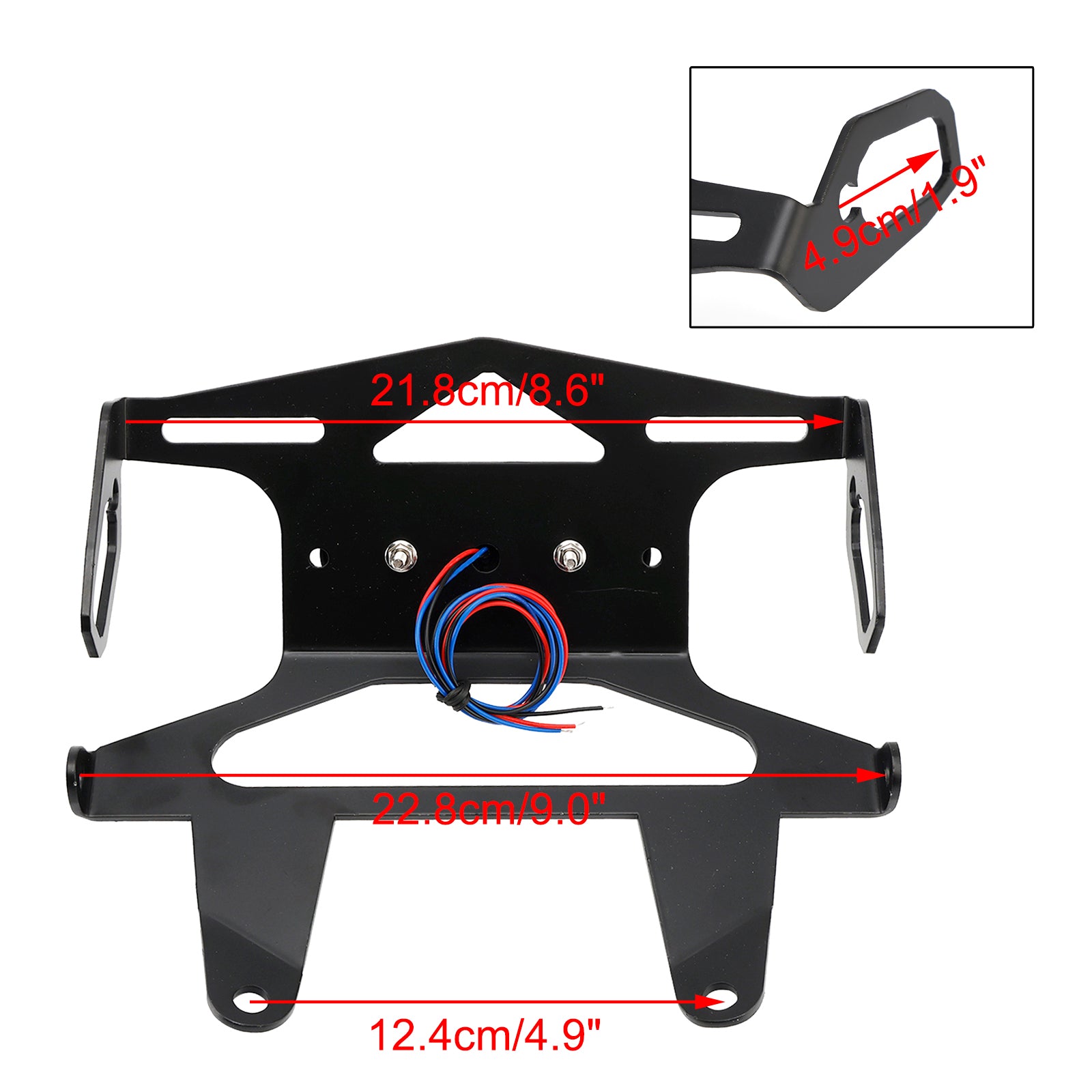 Nummerskylthållare Ramfäste passar för Kawasaki Eliminator 400 450 500 2024-2025