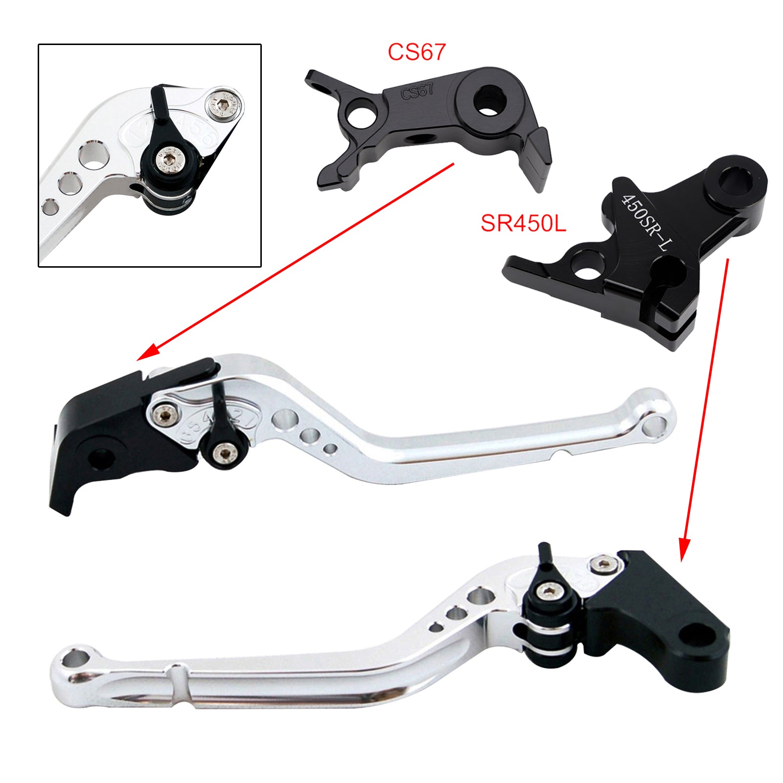 Long Clutch Brake Lever fit for VOGE DS900X 900DSX 2024-2026