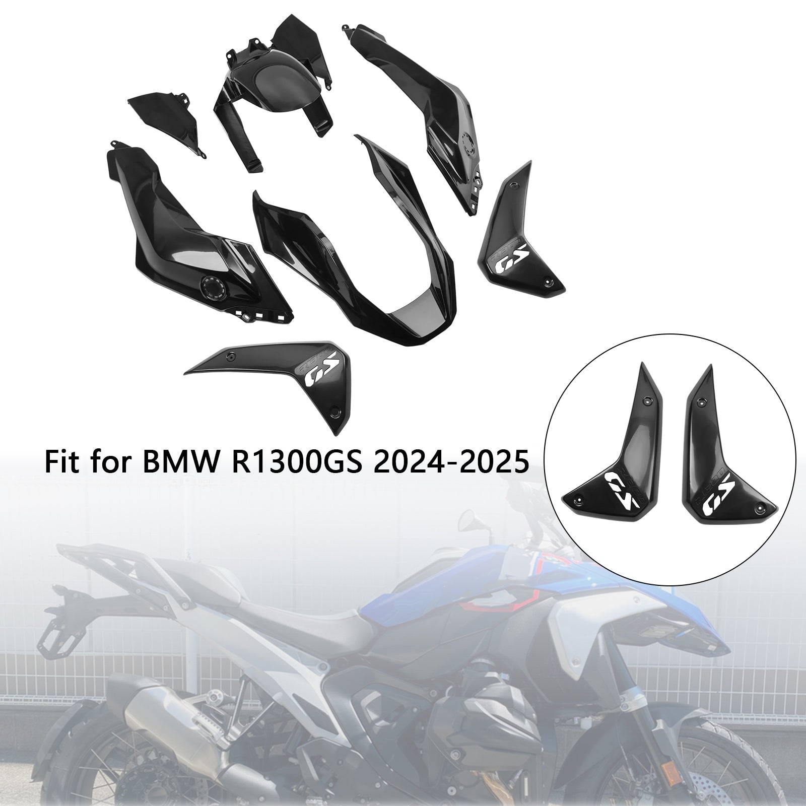 2024-2025 BMW R1300GS Karosseri kåpa Injection omålad