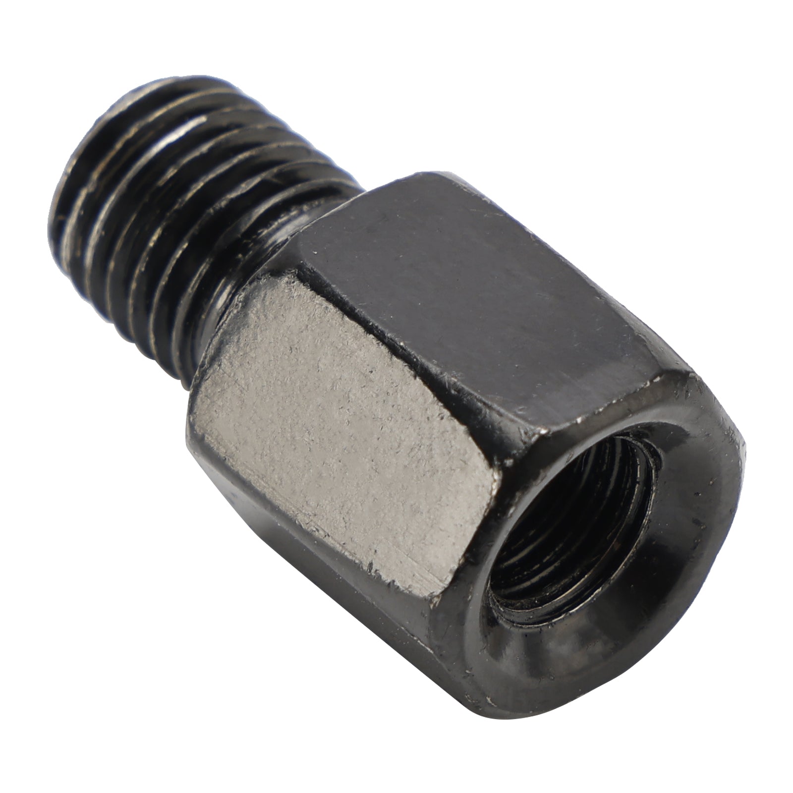 2x Univerzálne fit motocykle zrkadlové adaptéry 8 mm štandardné až 10 mm reverz