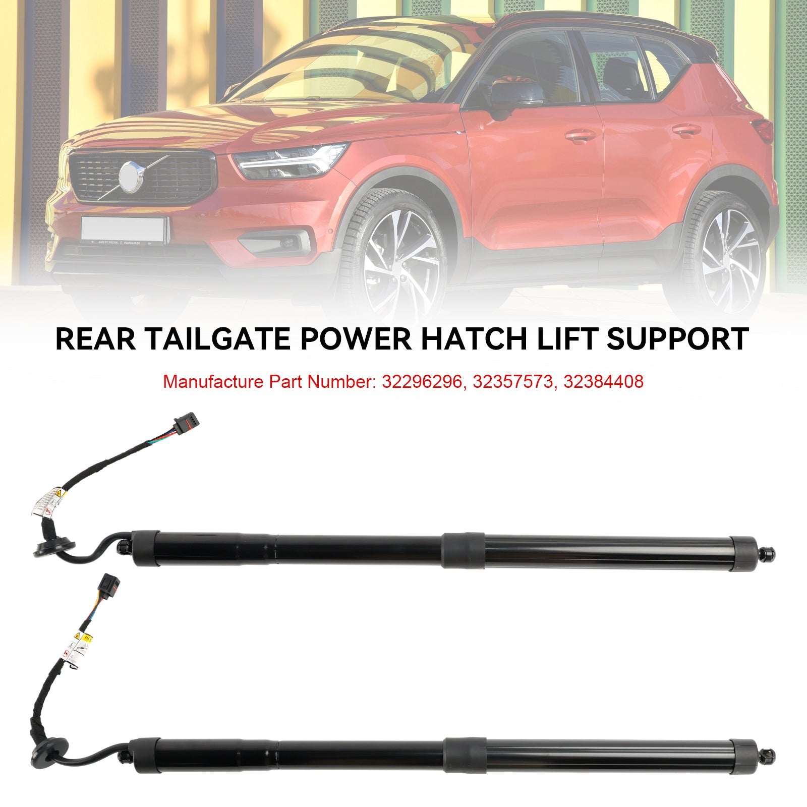 2018/09-2023/12 Volvo XC40 536 1,5L 2PCS Bakre elektrisk bakluke Gass Strut 32296296