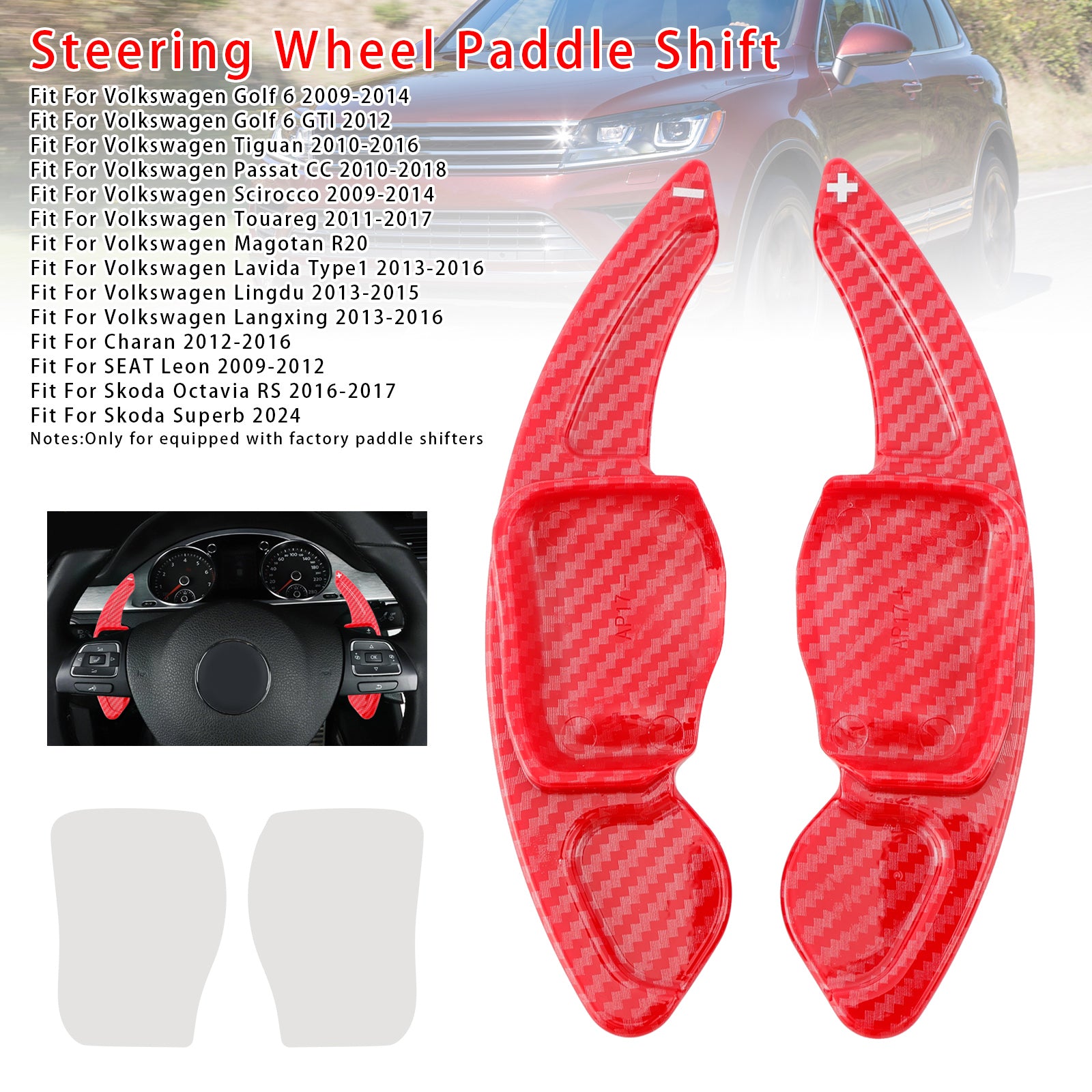 Ratthjulets skifterforlengelse for Seat VW Scirocco