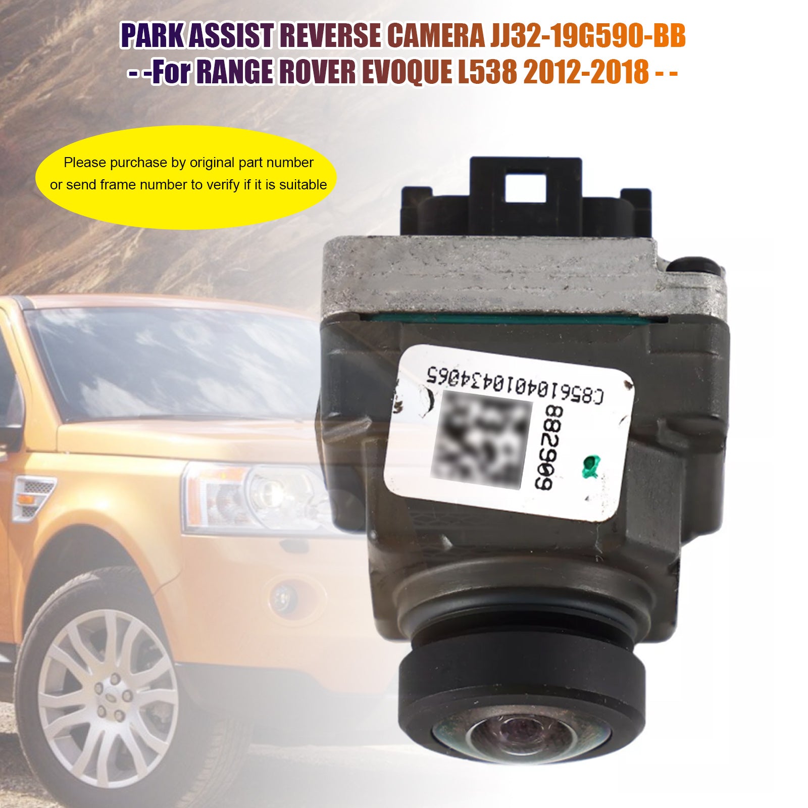 2012-2018 Range Rover Evoque L538 Achteruitrijcamera Parkeerhulp LR114320
