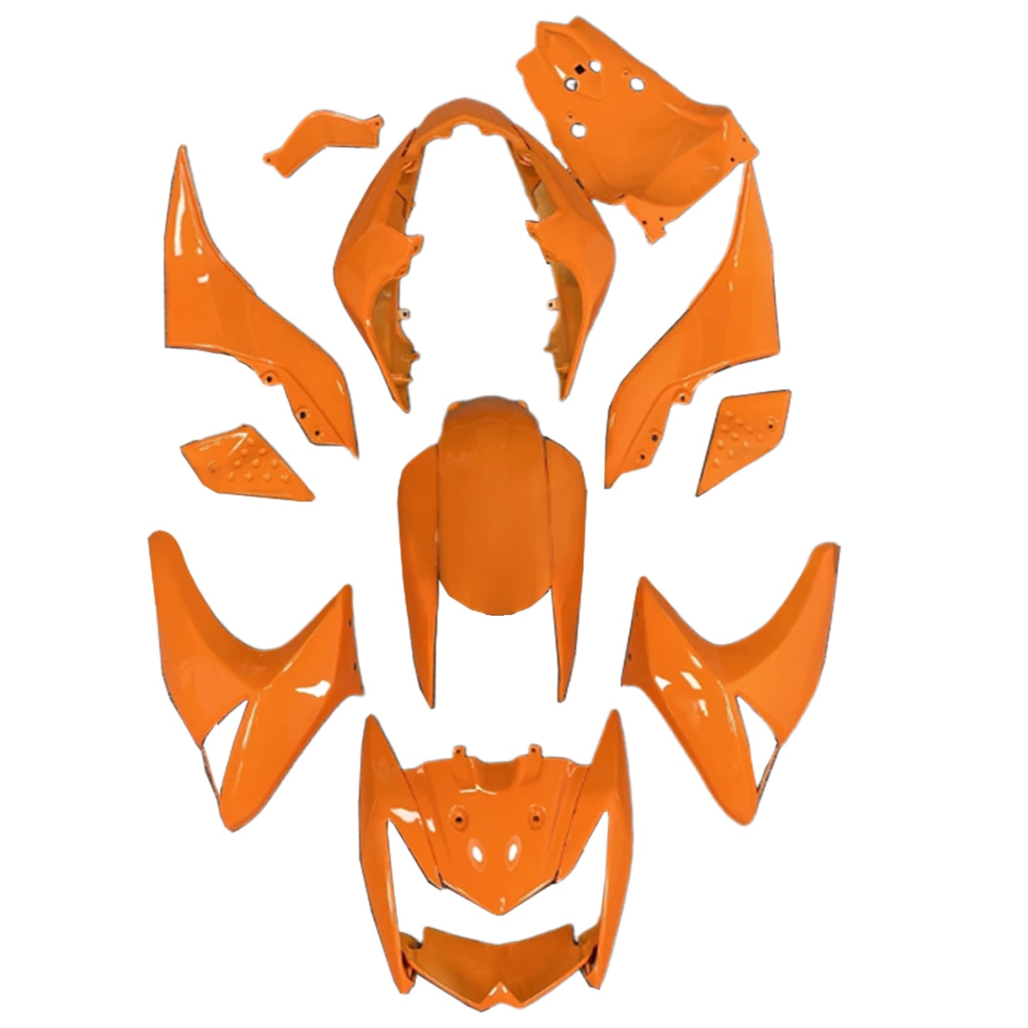 2007-2009 KAWASAKI Z1000 injektionsmässa kit Bodywork Plastic ABS