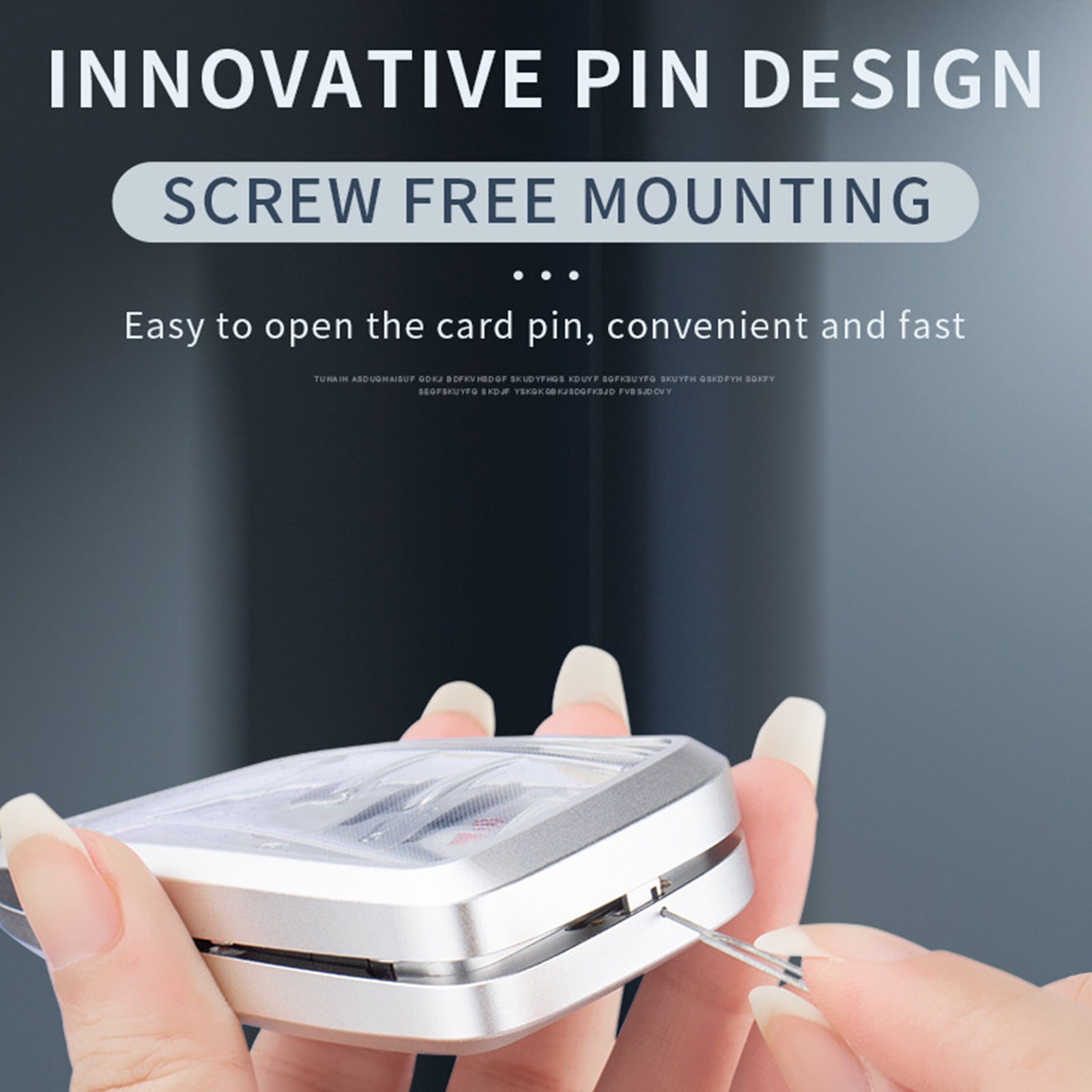 Aluminum Alloy TPU Silvery Car Key Case Cover With Buckle For Ford