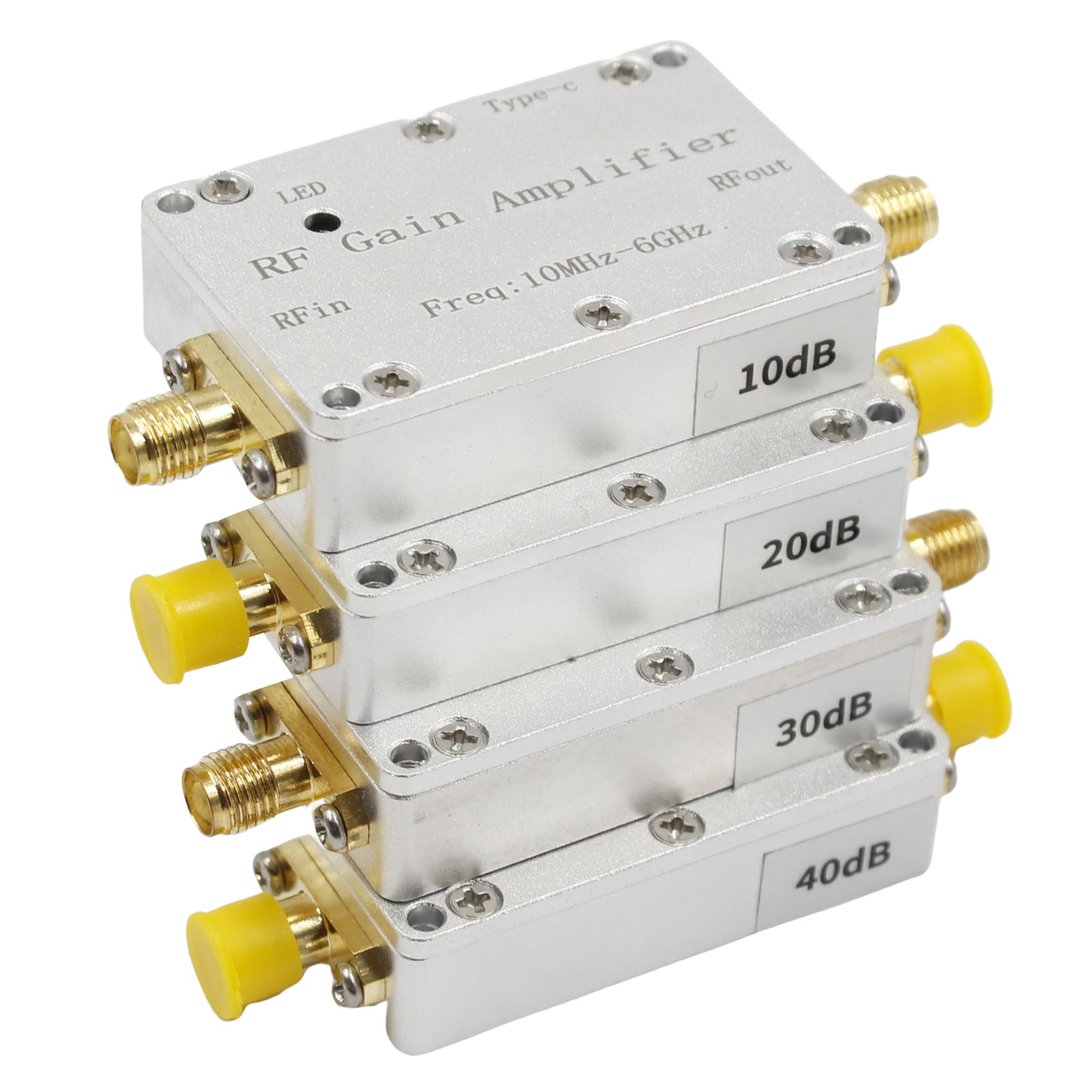 Amplificateur RF 10m-6GHz 10 dB 20db 30 dB 40 dB High gain Driver Receiving Amplificateur