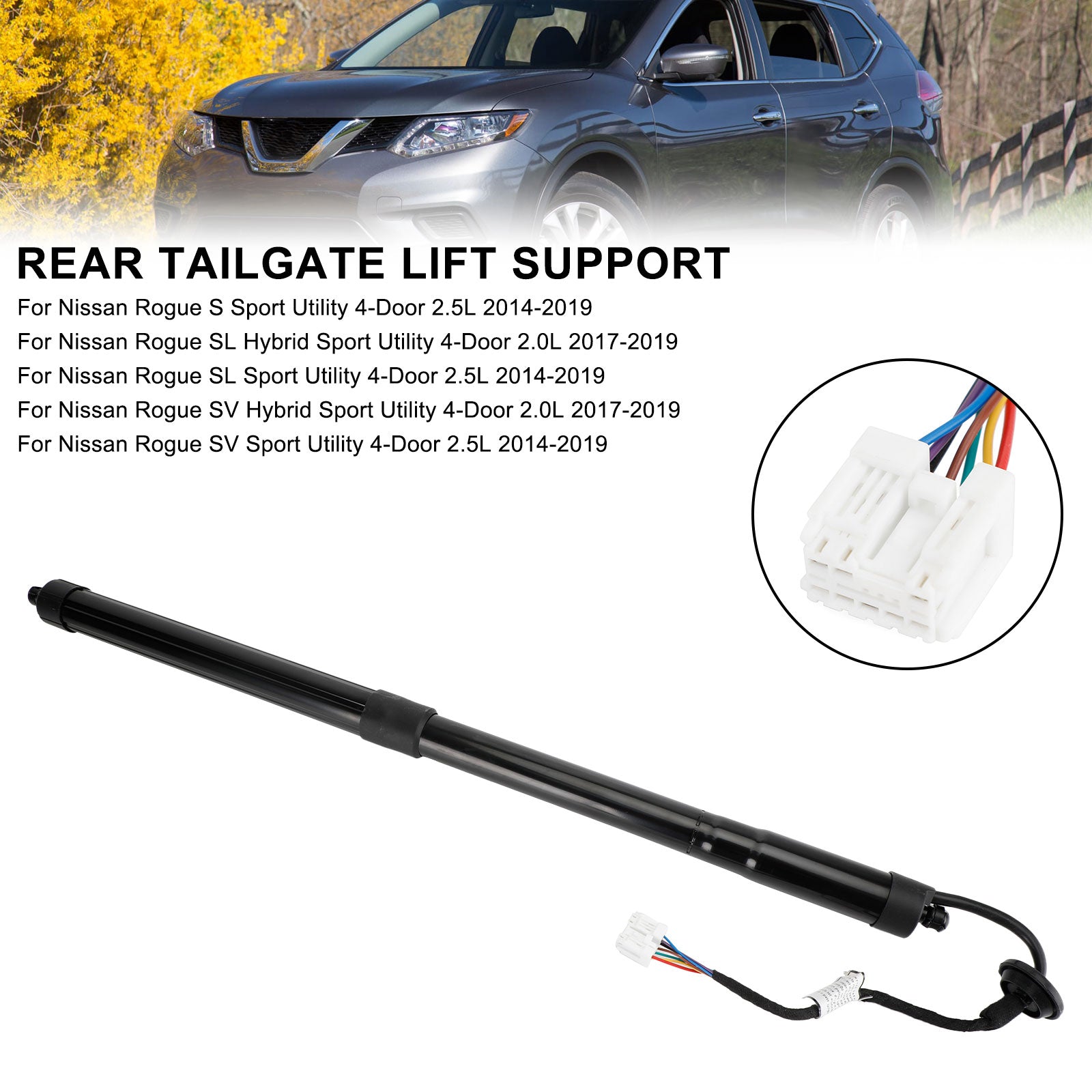 2014-2019 Nissan Rogue SL Sport Utility 4-Door 2.5L Rear Tailgate Power Hatch Lift Support W/ Opener 90561-4BA4A