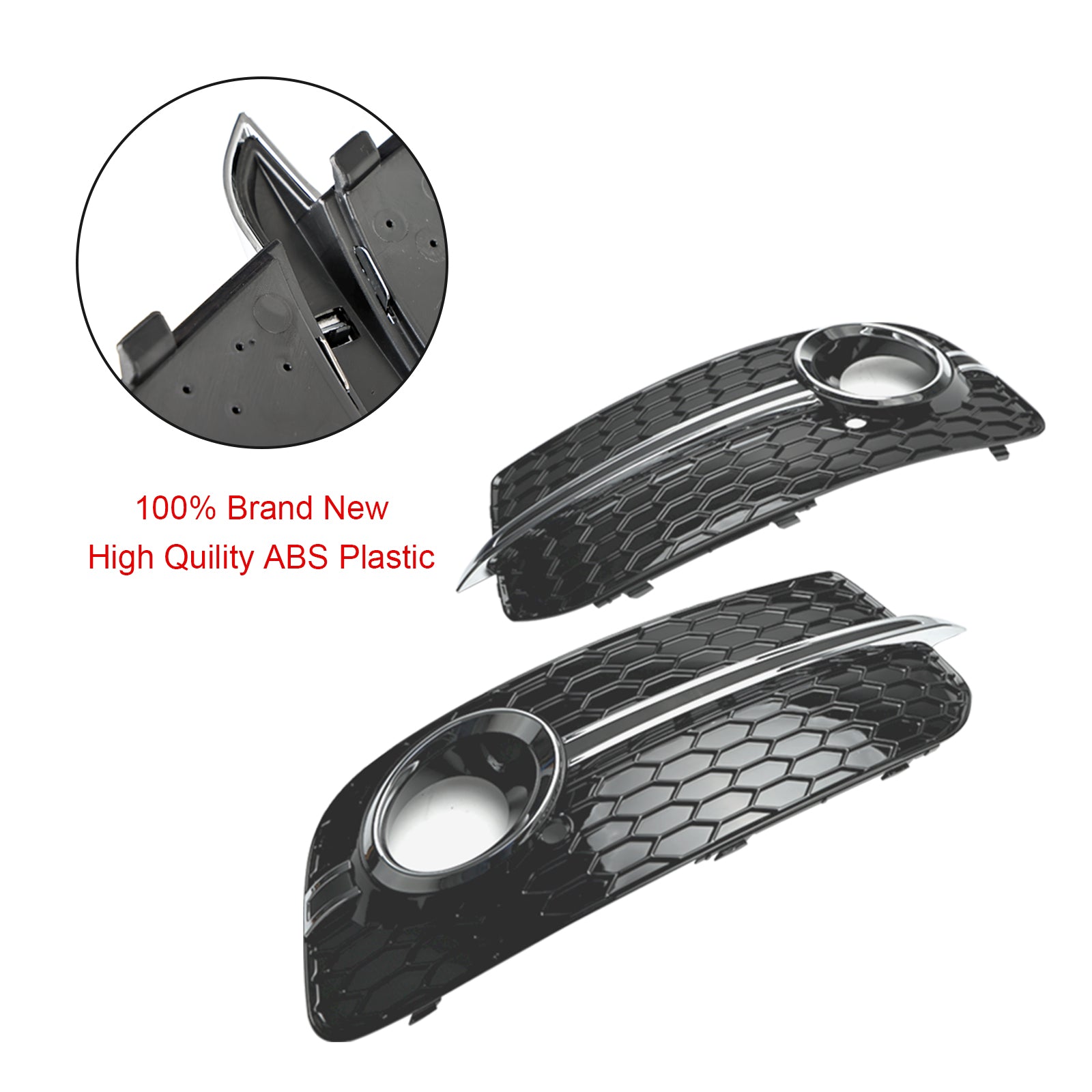 2013-2017 Audi Q5 pare-chocs avant antibrouillard calandre gril 8R0807681M 8R0807682M