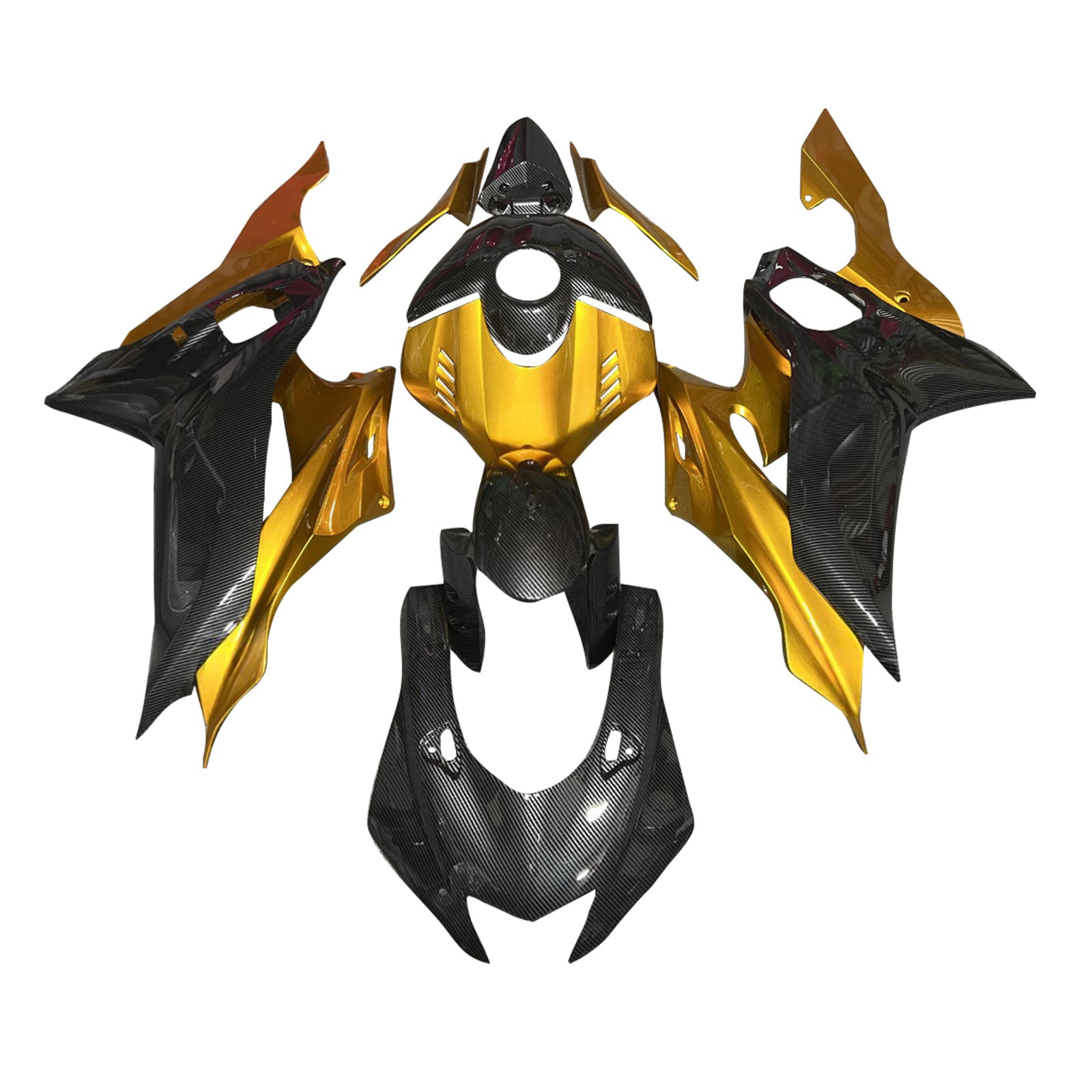 Injectiekuipset carrosserie kunststof ABS geschikt voor Yamaha YZF-R6 2017-2023