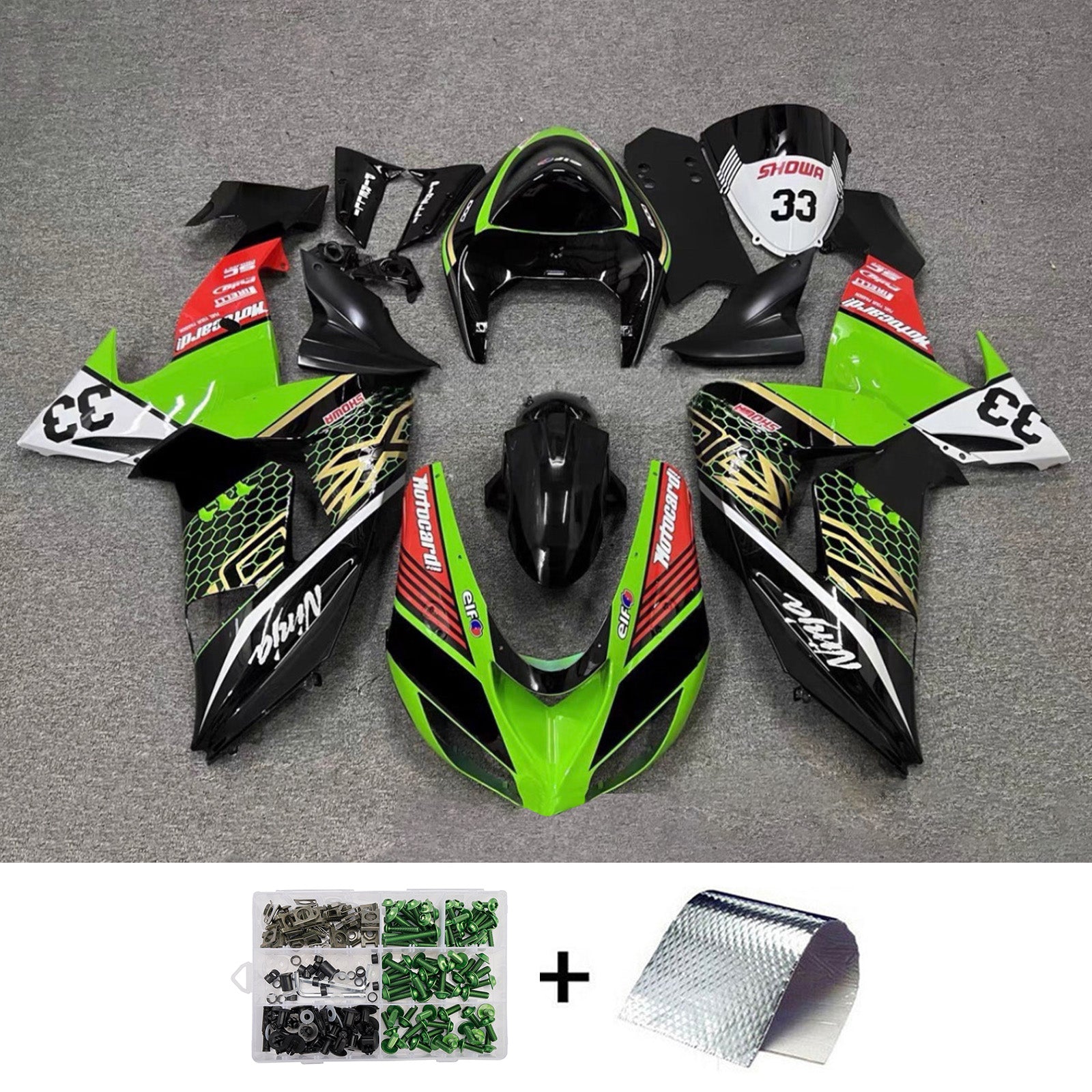 Injection Fairing Kit Bodywork Plastic ABS fit For Kawasaki ZX10R 2006-2007