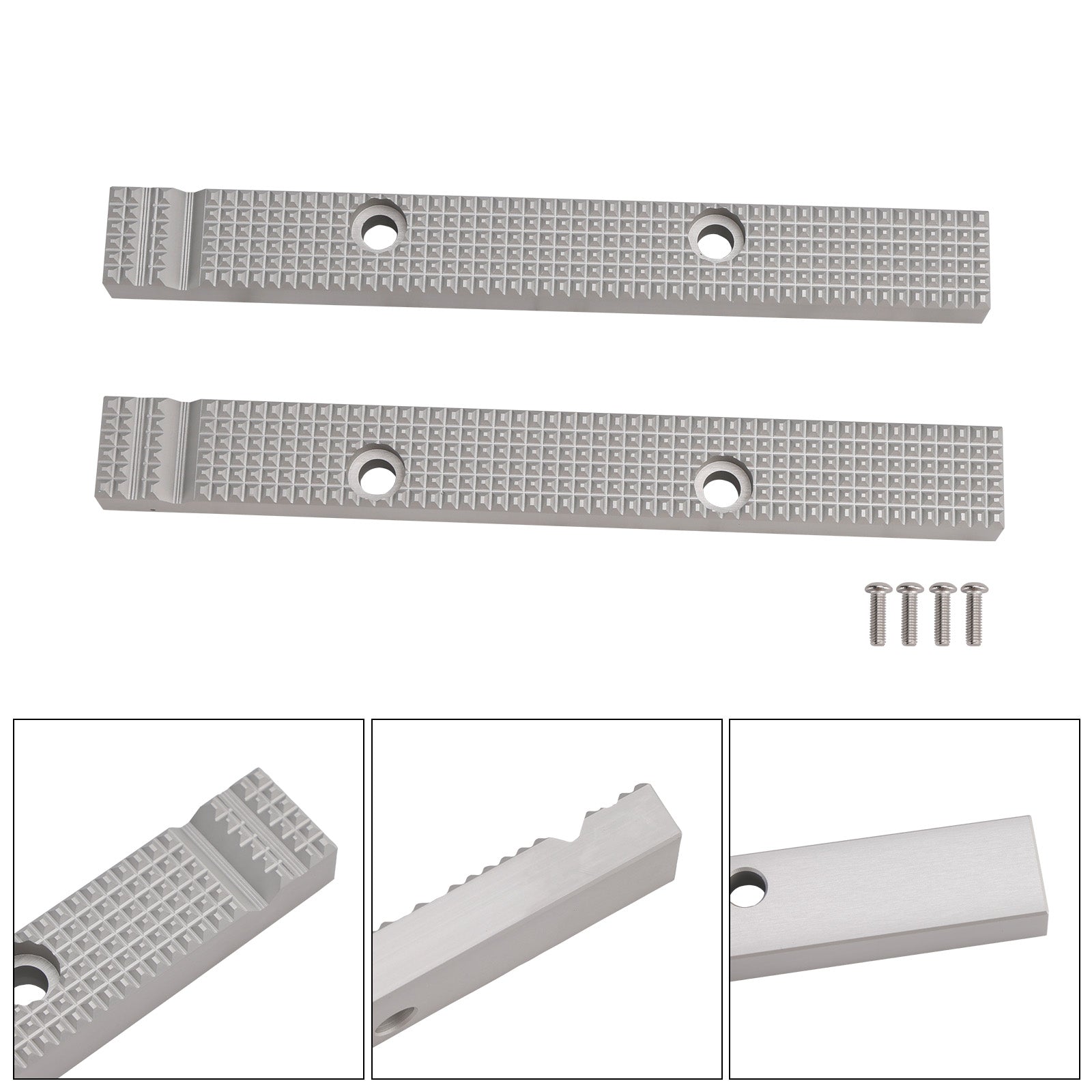 En passende skrustikkekjeve for de fleste eldre USA-modeller 6 1/2" Vendbare grå skrustikker for håndverkere