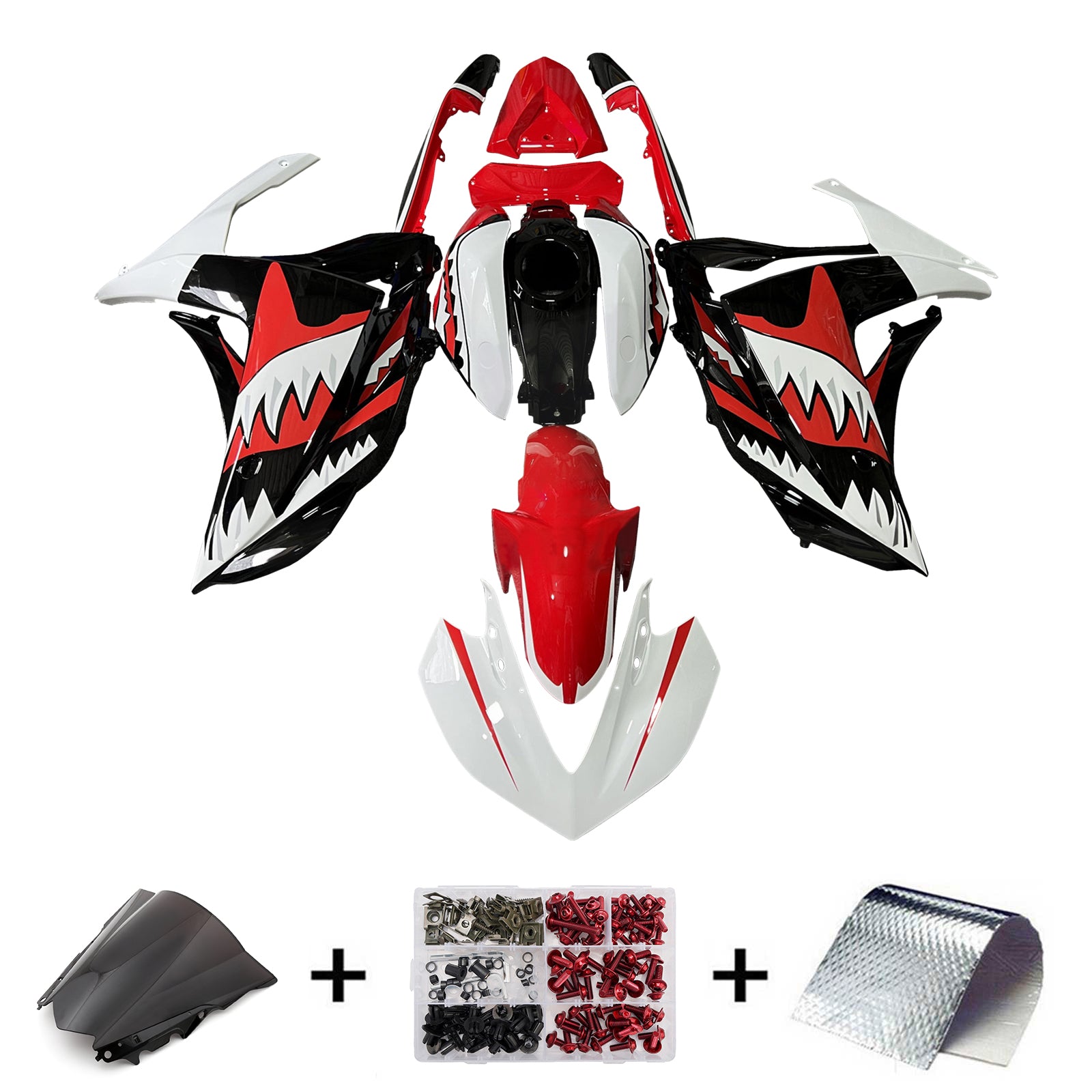 Kit de carénage d'injection carrosserie ABS pour Yamaha YZF-R3 2014-2018 R25 2015-2017