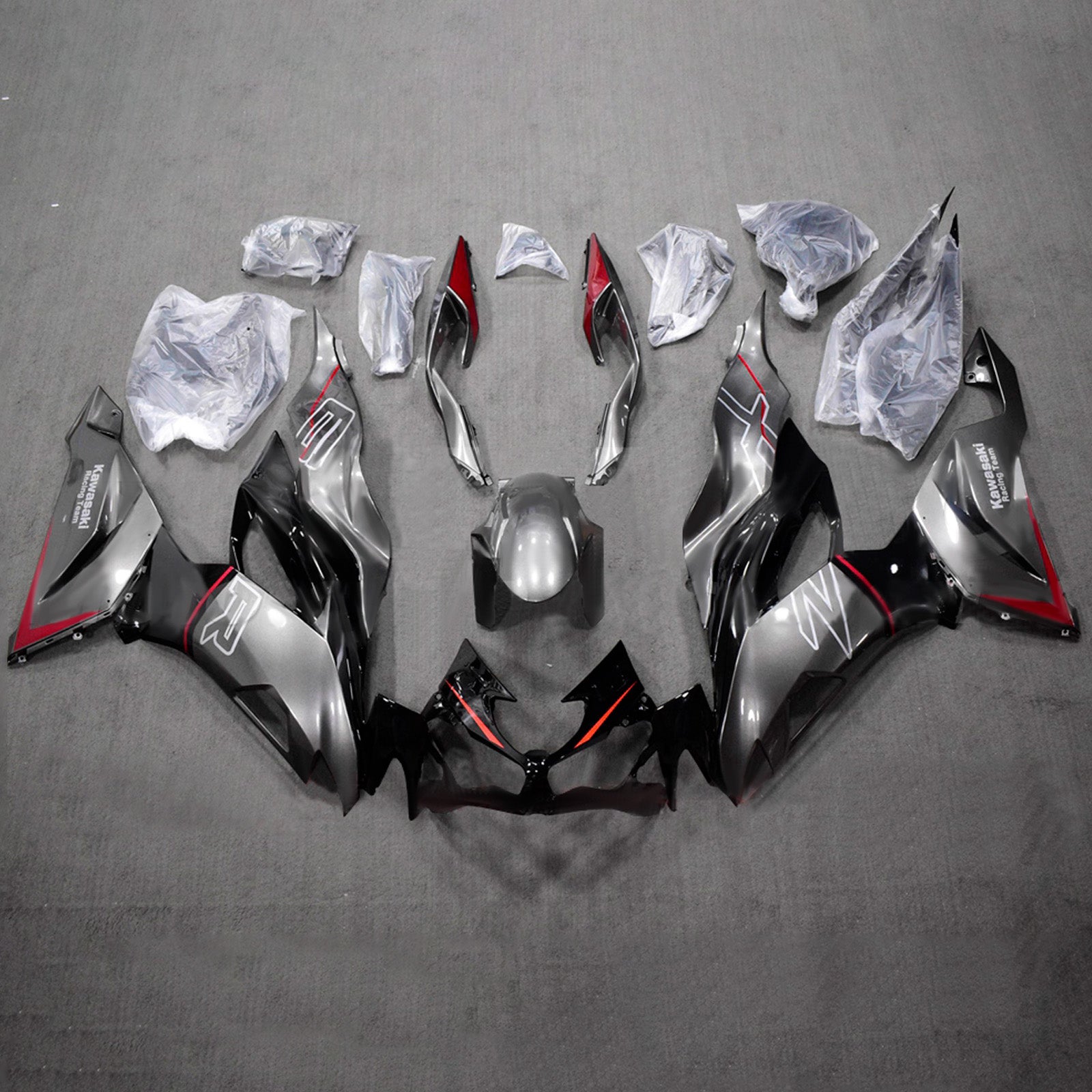 Injection Fairing Kit Bodywork Plastic ABS fit For Kawasaki ZX6R 2019-2023