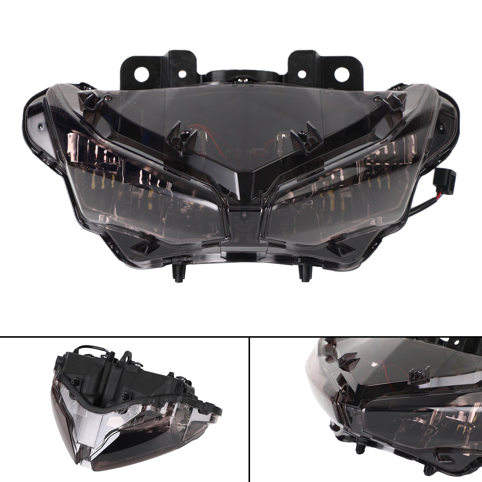 Headlamp Light Guard Protector Grill ledet røyk for Honda CBR 650R 500 16-22