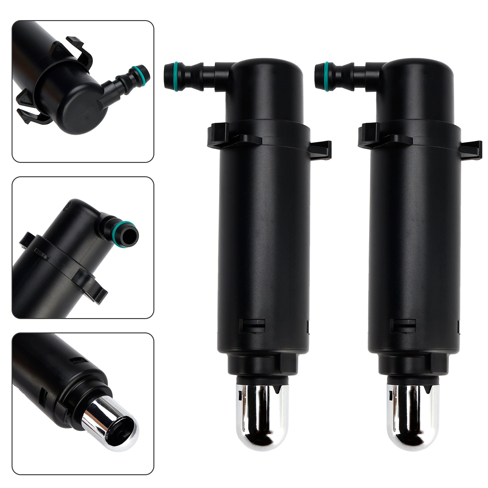 1 Paar Koplamp Spray Sproeierkop 97062813300 Voor Porsche 2010-2016