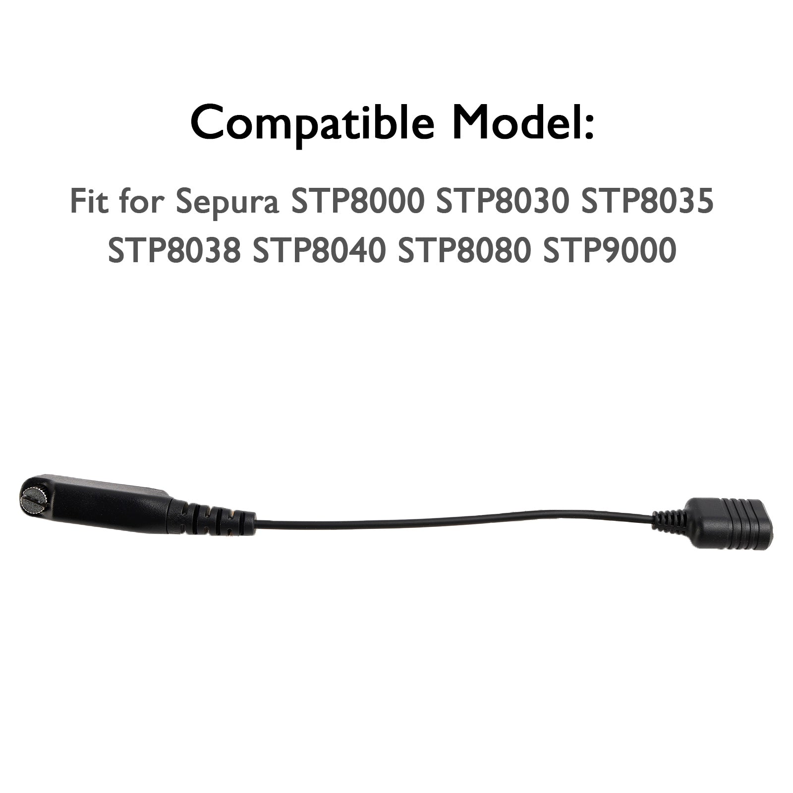 K-interface headsetpoortconverterkabel voor Sepura STP8000 STP8030 STP8035