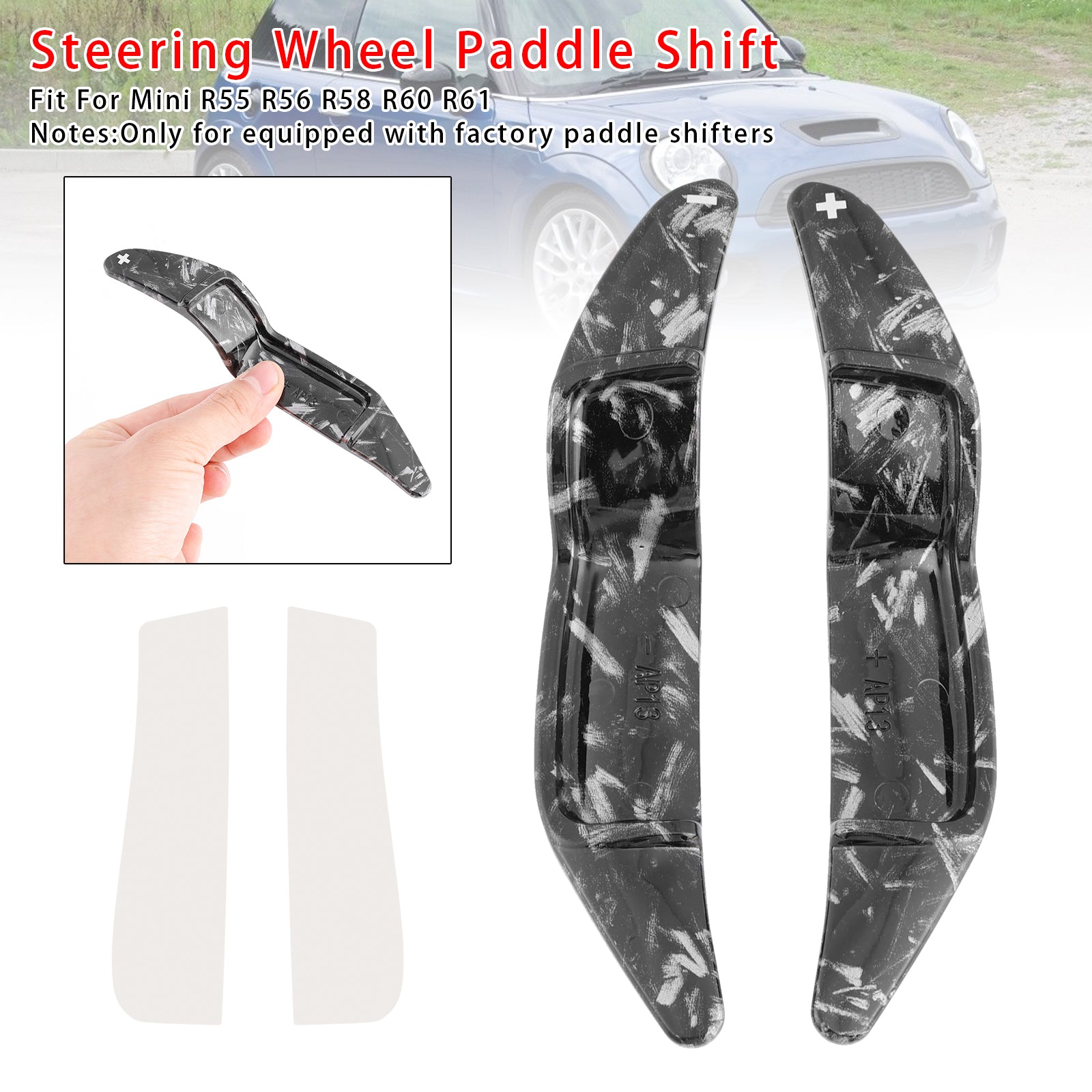 Steering Wheel Paddle Shifter Extension For Mini R55 R56 R58 R60 R61