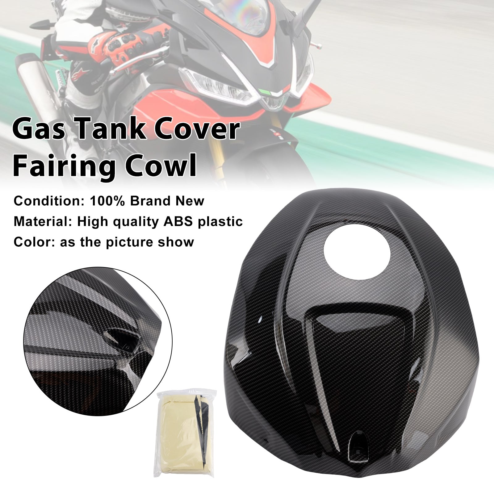 Capot de carénage de garniture de couvercle de réservoir d'essence Aprilia RSV4 2021-2024