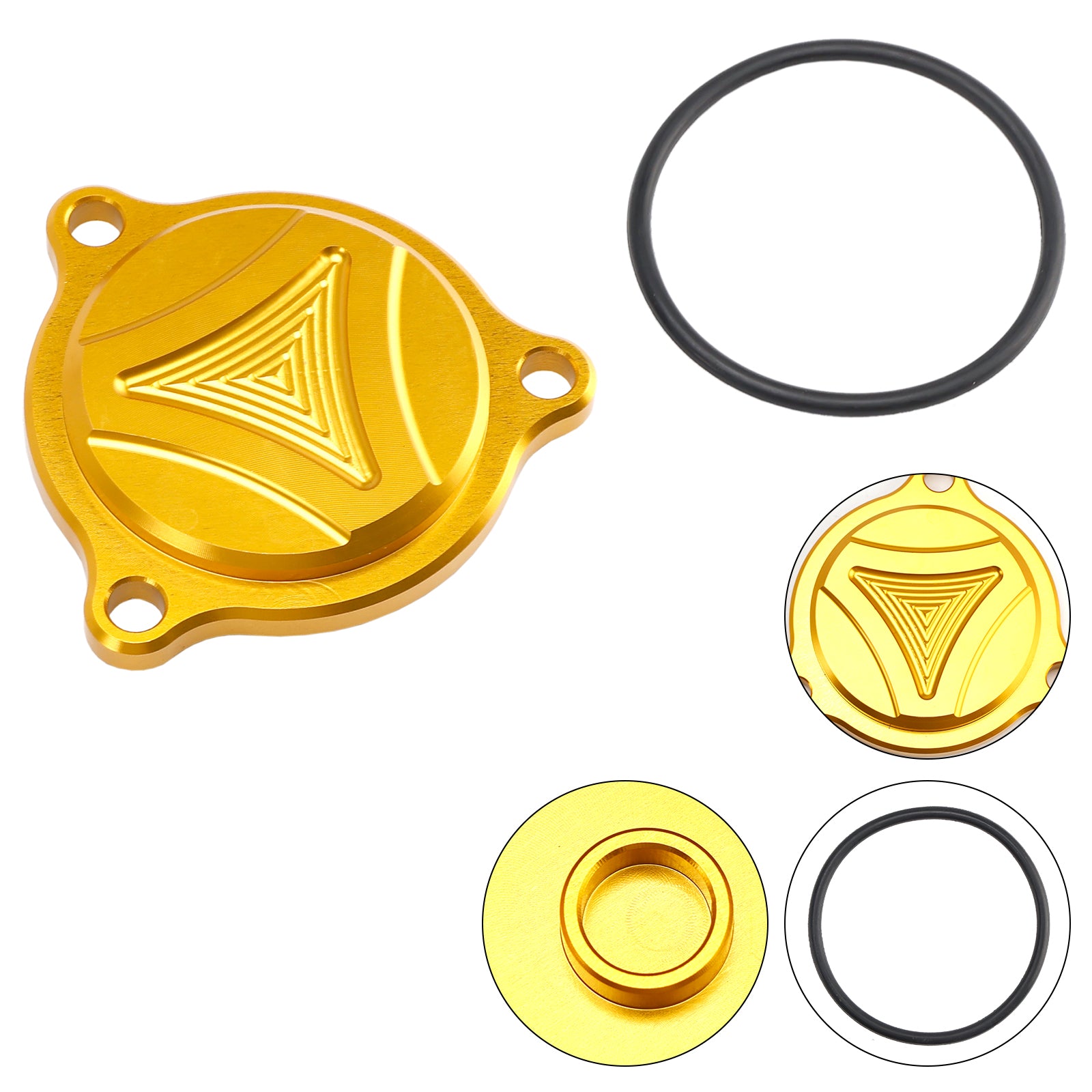 CNC Goud Oliefilterdeksel Voor Suzuki Burgman UH 125 150 200 DR-Z 400 E S SM