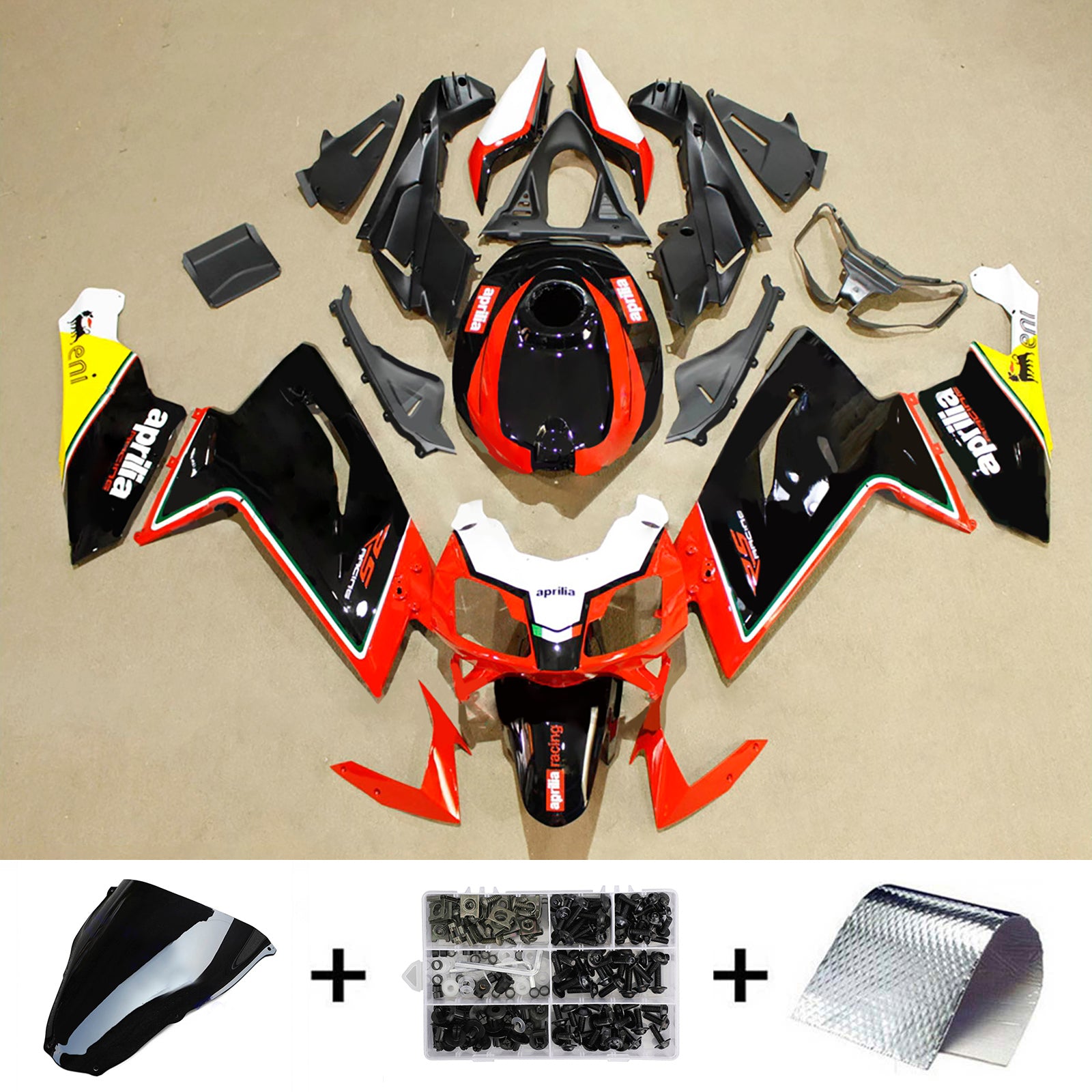 2006-2011 Aprilia Rs125 injektionsmässa kit Bodywork Plastic ABS